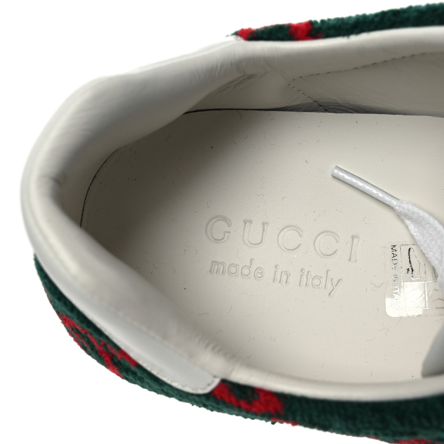 Terry Cloth Big GG Monogram Mens Sneaker 9.5 Green Red