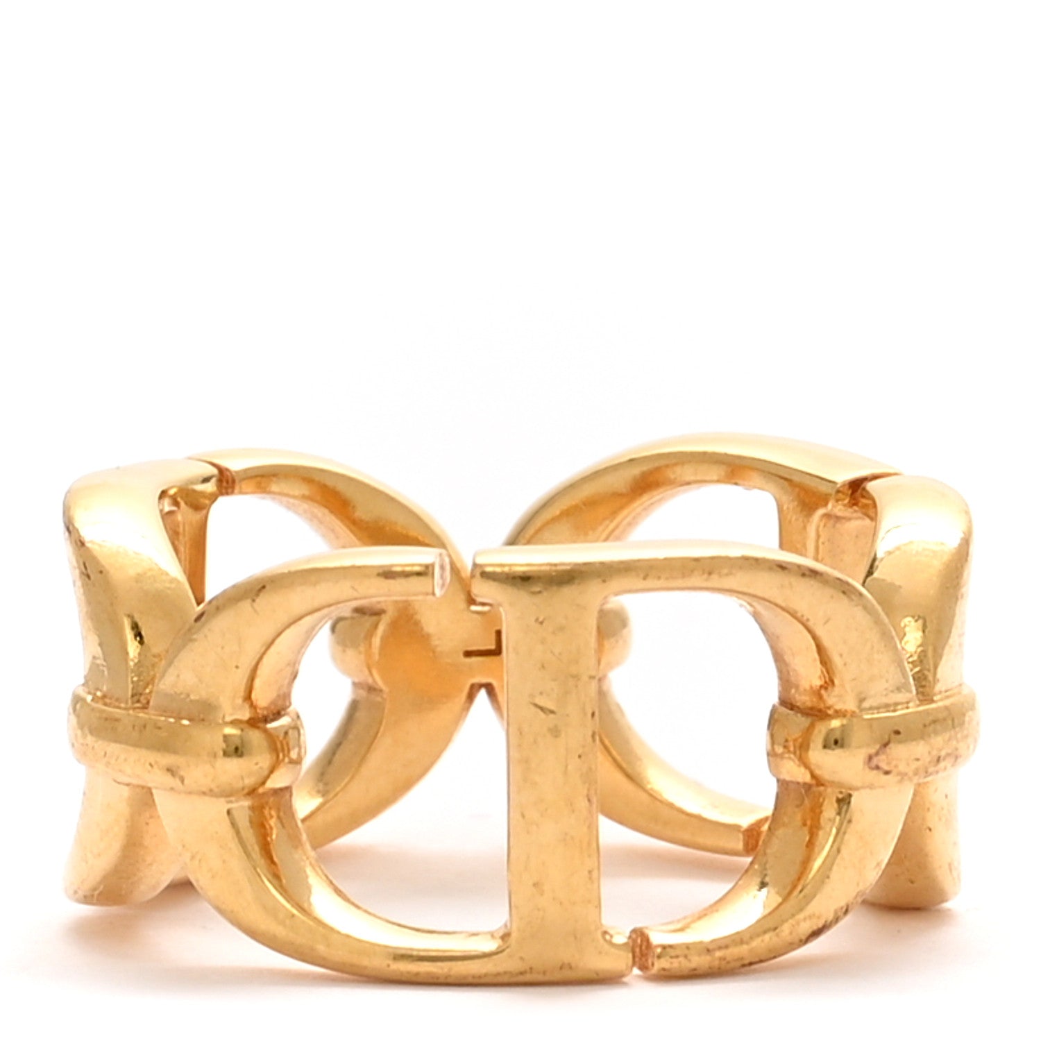 Metal CD Ring L 52 6 Gold