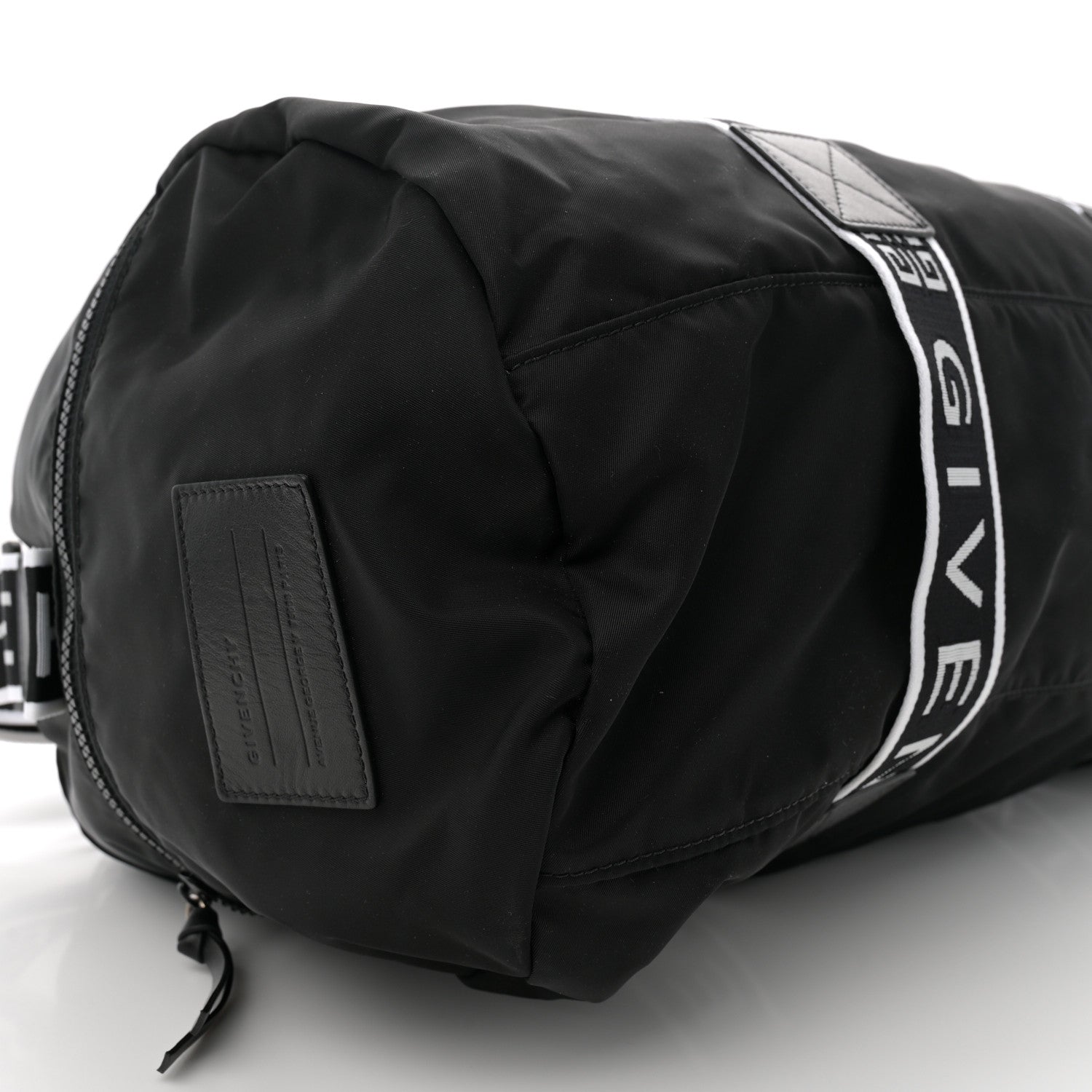 Nylon Logo Gym Duffle Black