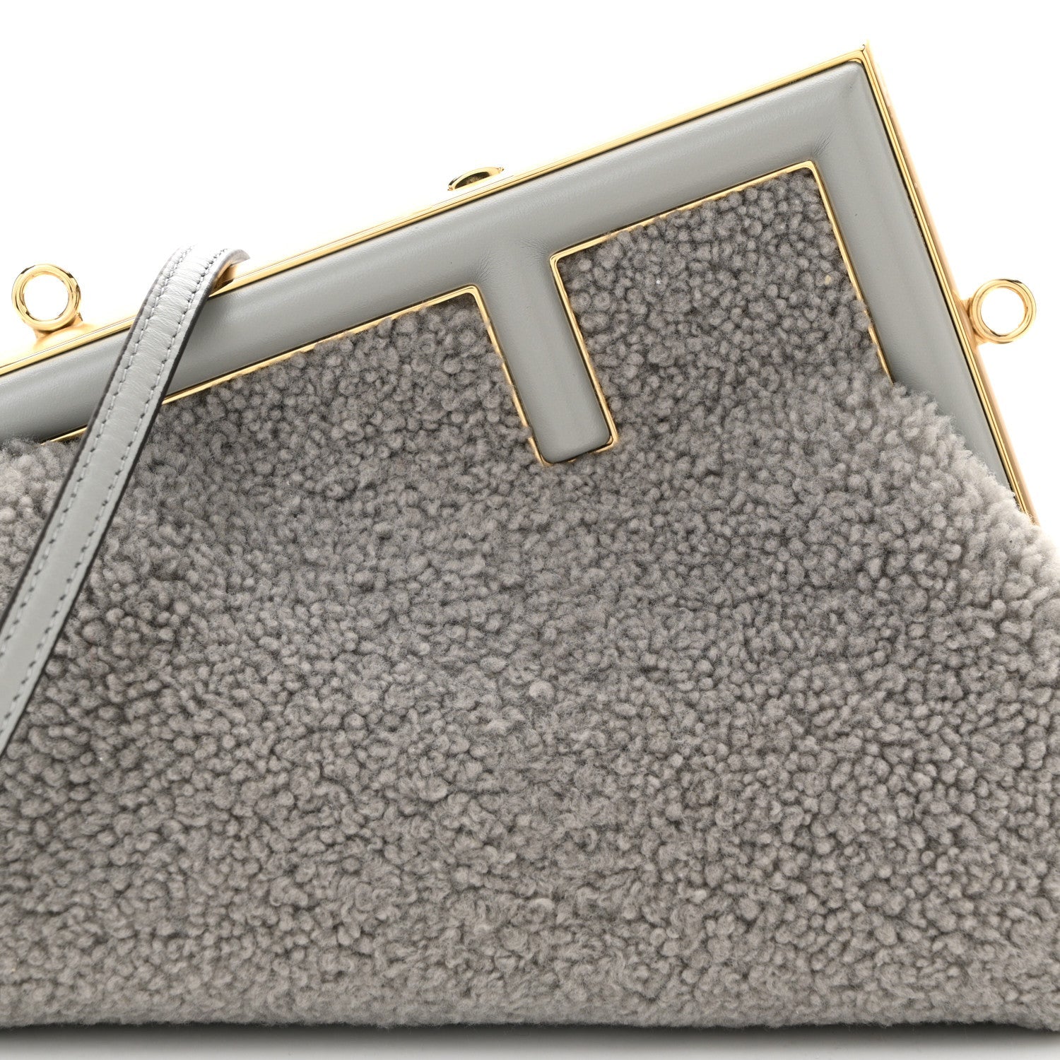 Shearling Small Fendi First Ghiaccio Oro Soft