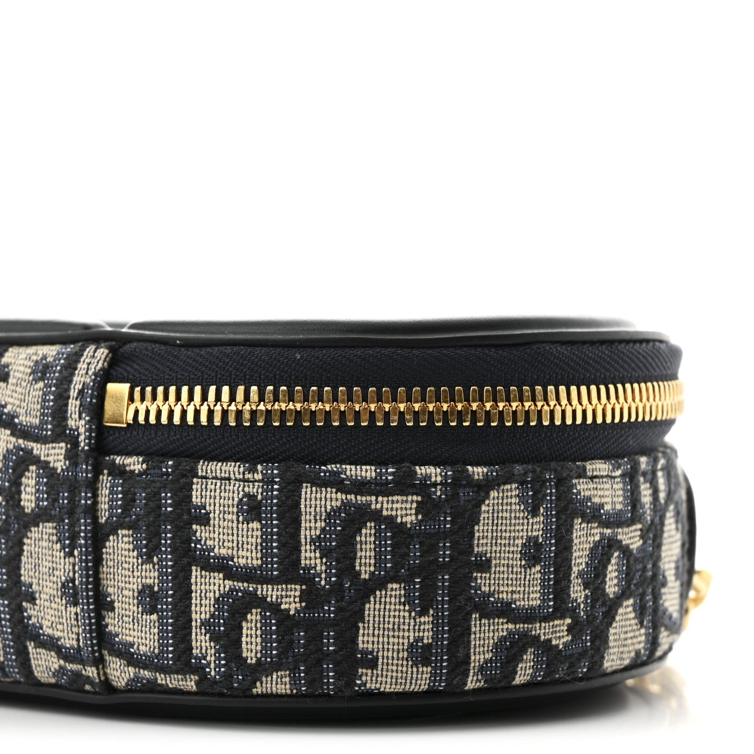 Oblique CD Signature Oval Crossbody Camera Bag Blue Multicolor