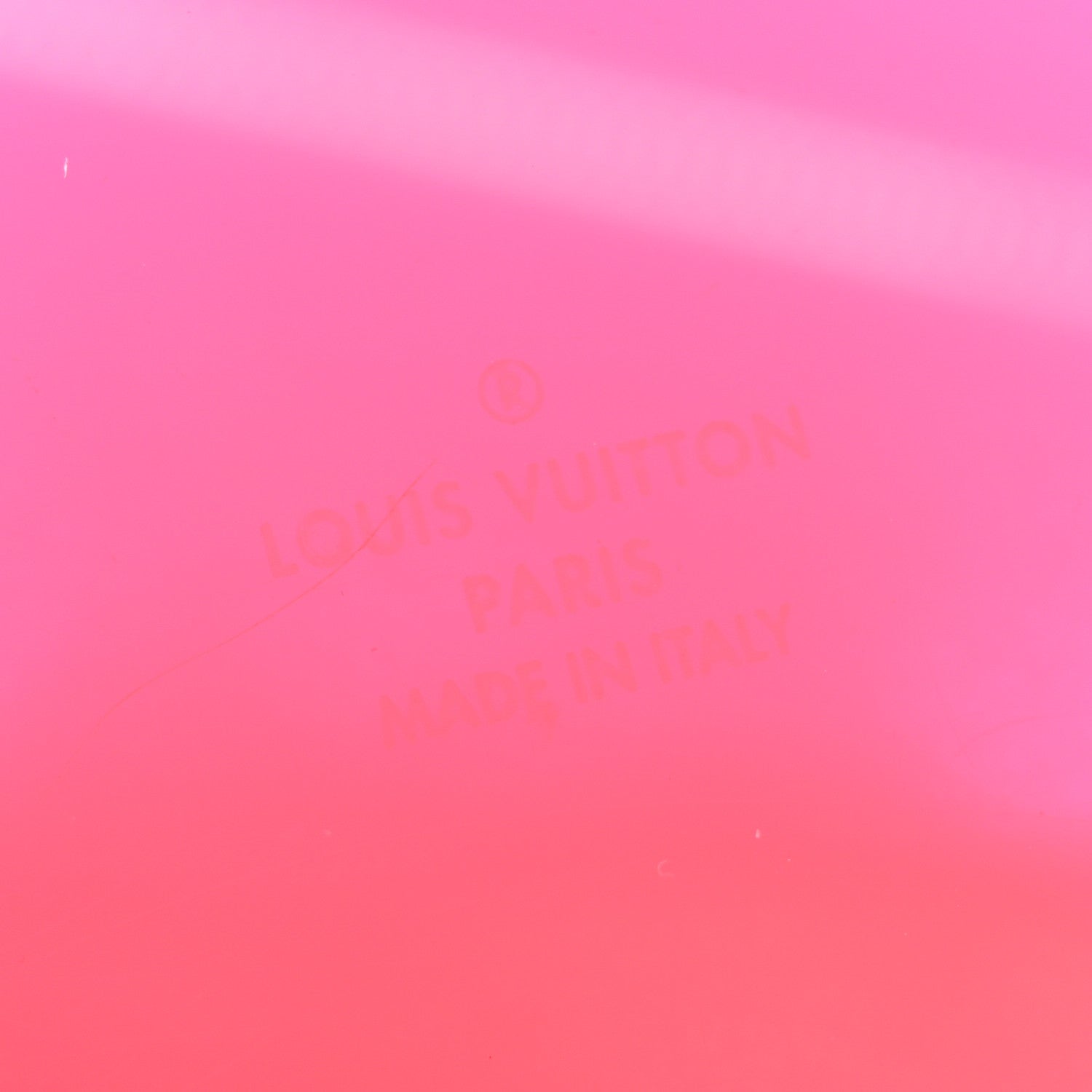 Transparent Plexiglass Box Scott Fluorescent Pink