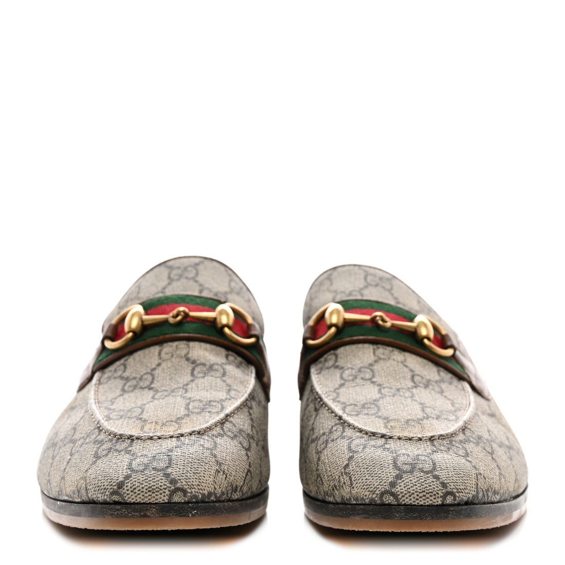 GG Supreme Monogram Web Mens Bengal Jordaan Loafers 8