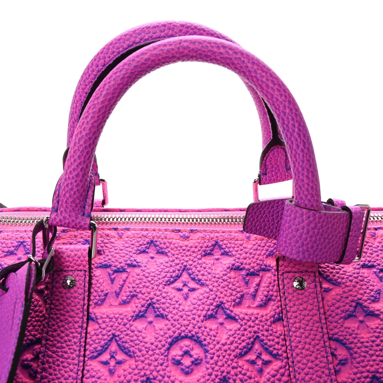 Taurillon Illusion Keepall Bandouliere 50 Bleu Rose