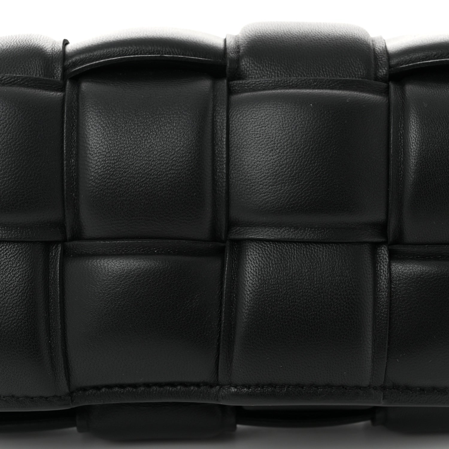 Nappa Maxi Intrecciato Padded The Belt Cassette Bag Black