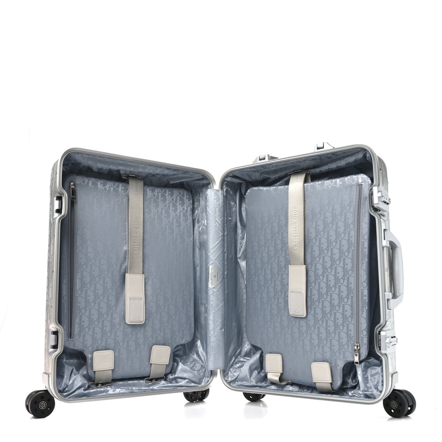 X RIMOWA Aluminum Gradient Cabin Luggage Silver