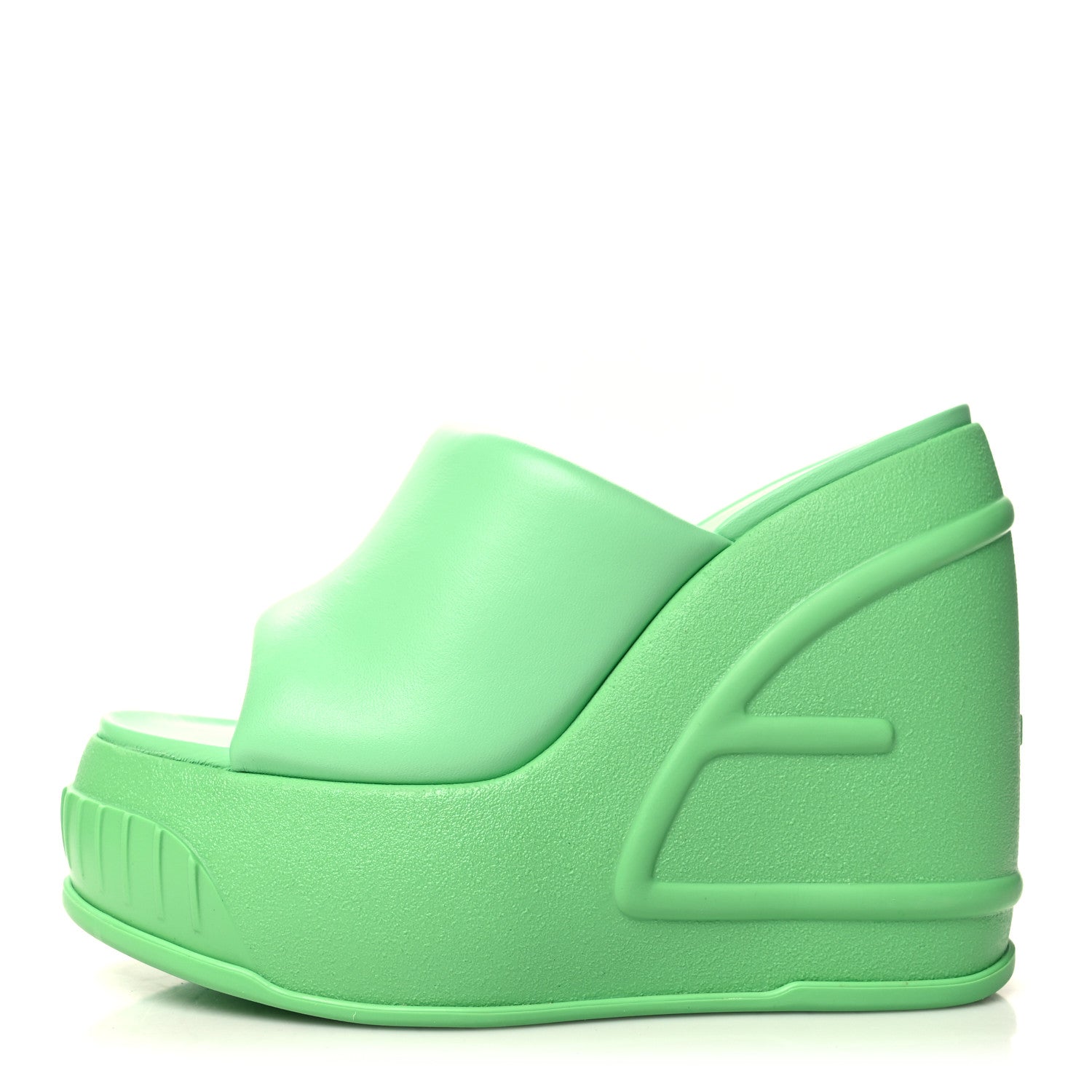 Nappa Fashion Show Platform 140mm Slide Sandals 38 Bouquet