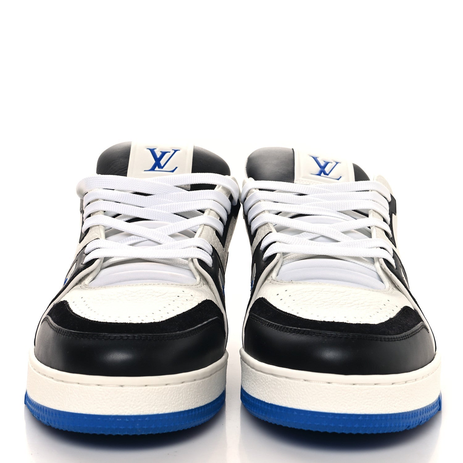 Calfskin Mens LV Trainer Maxi Sneakers 9 Blue
