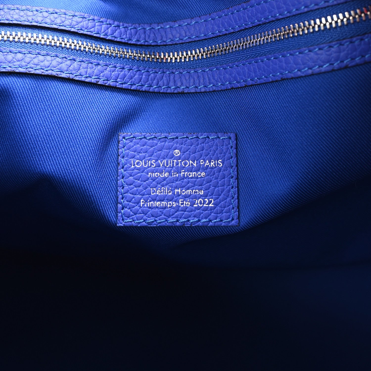 Taurillon Illusion Keepall Bandouliere 50 Bleu Rose