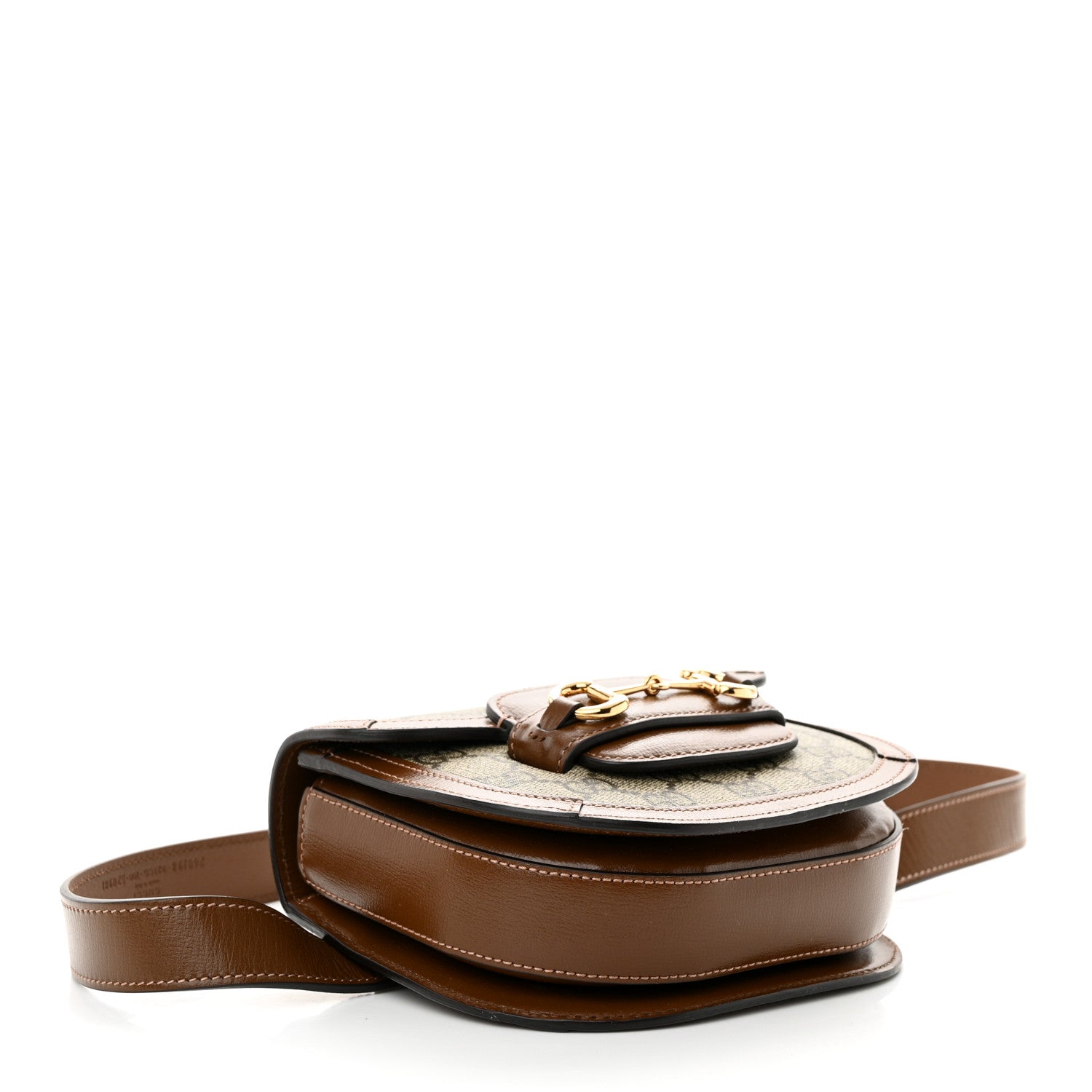 GG Supreme Monogram Horsebit 1955 Belt Bag Beige Brown Sugar