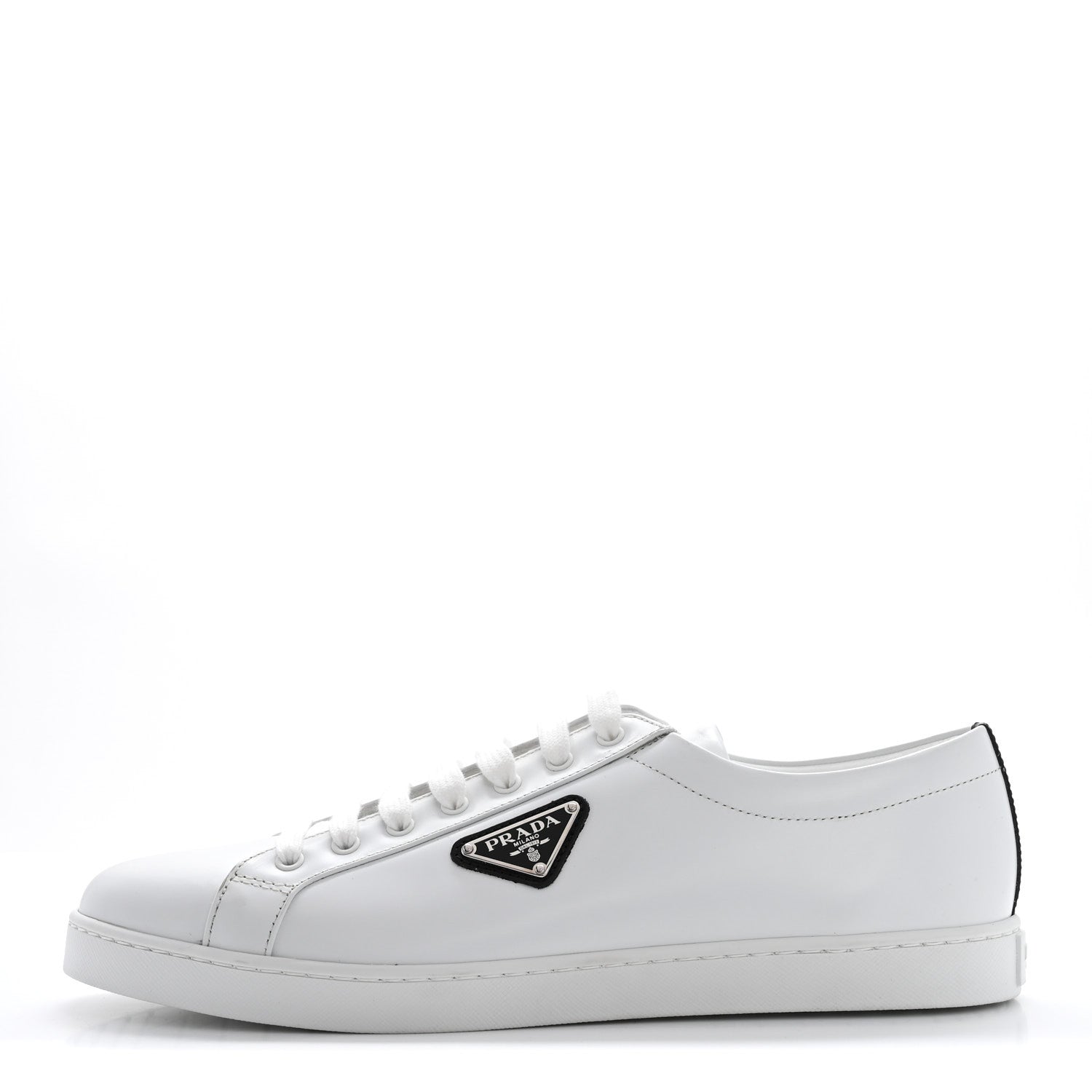 Spazzolato Rois Triangle Logo Mens Low Top  Sneakers 9.5 White Black