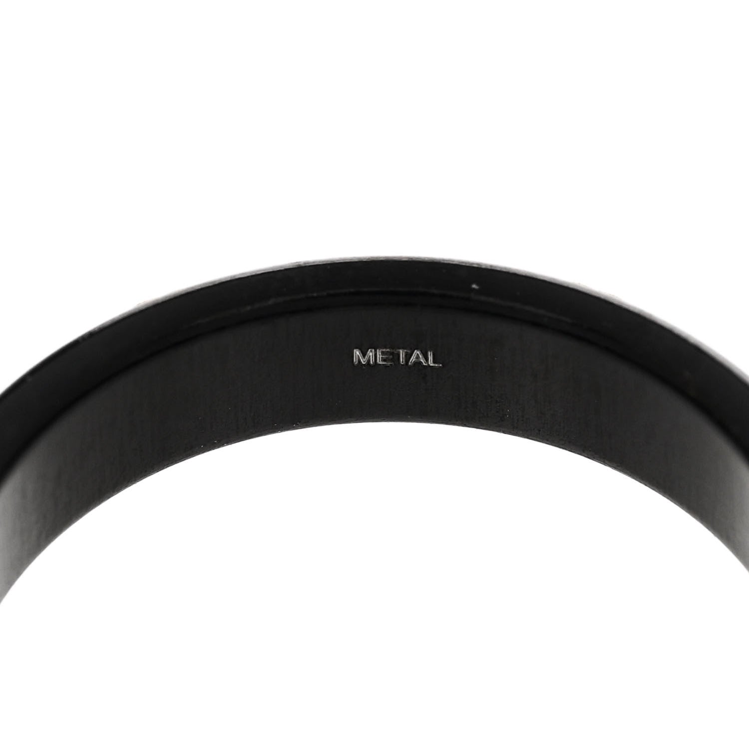 18K Yellow Gold Synthetic Corundum Icon Ring 52 6 Black