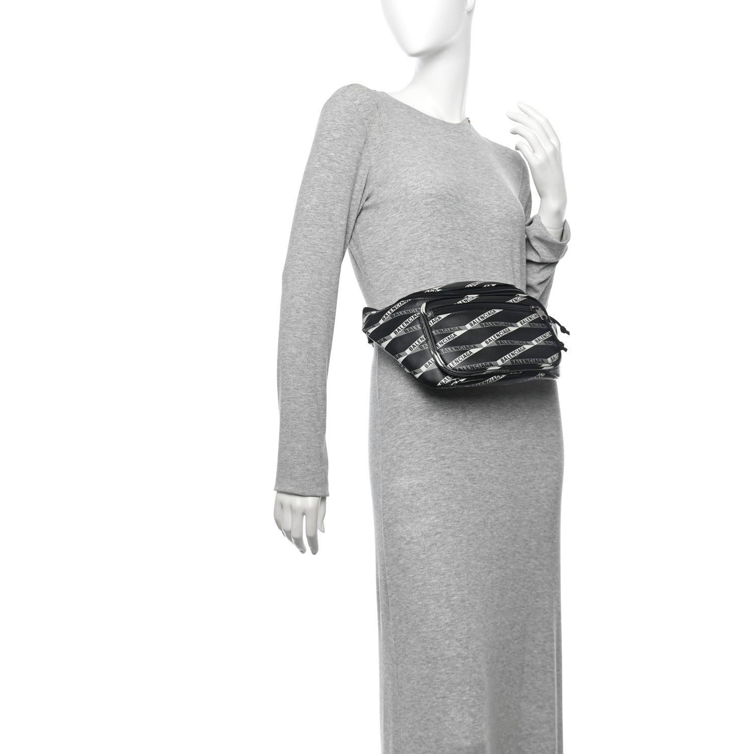 Smooth Calfskin Losange Monogram Explorer Belt Bag Black Grey