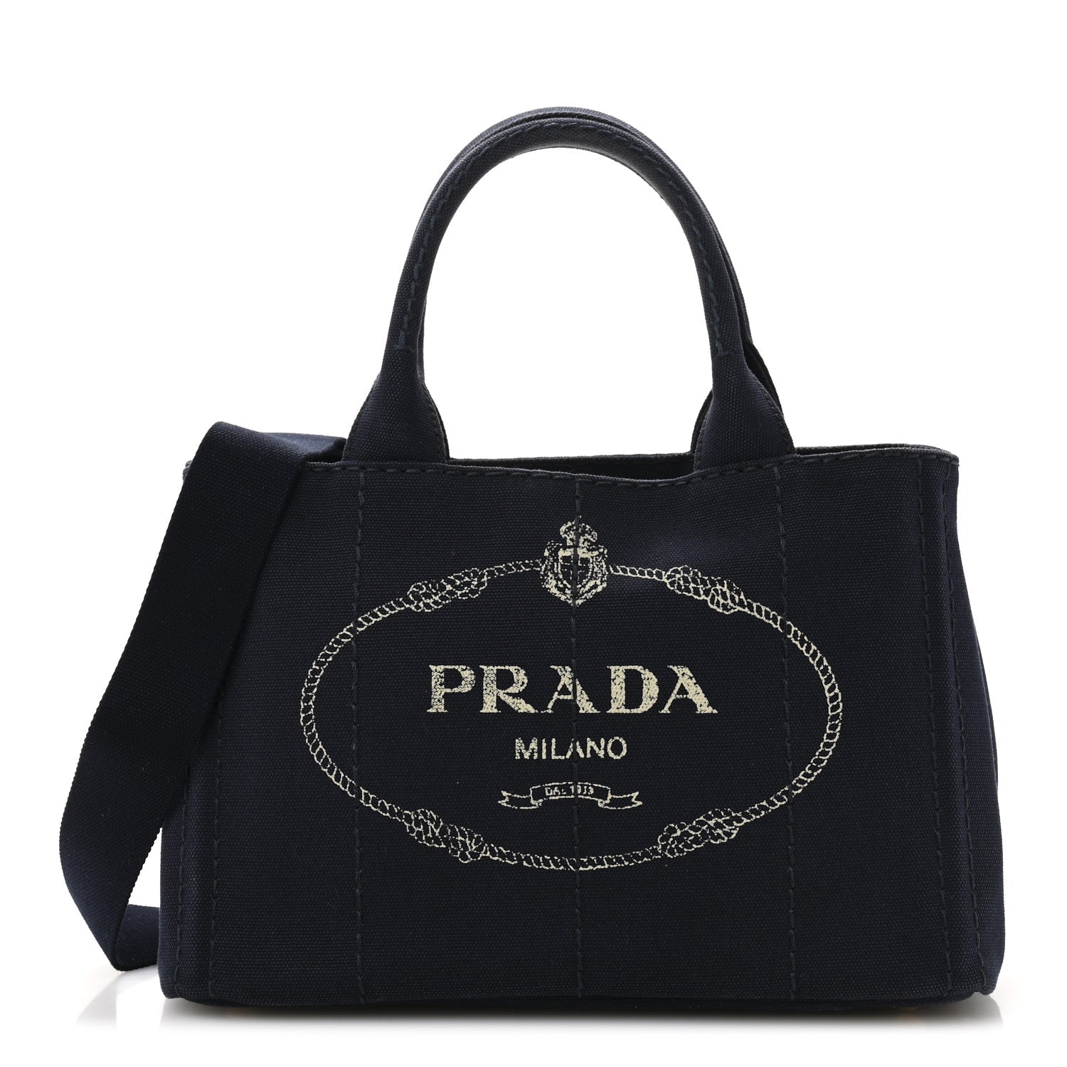 Canapa Small Logo Tote Bleu