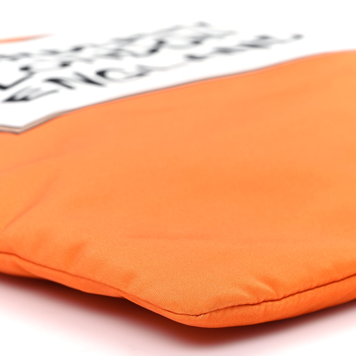 Nylon London England Print Logo Flat Tote Orange