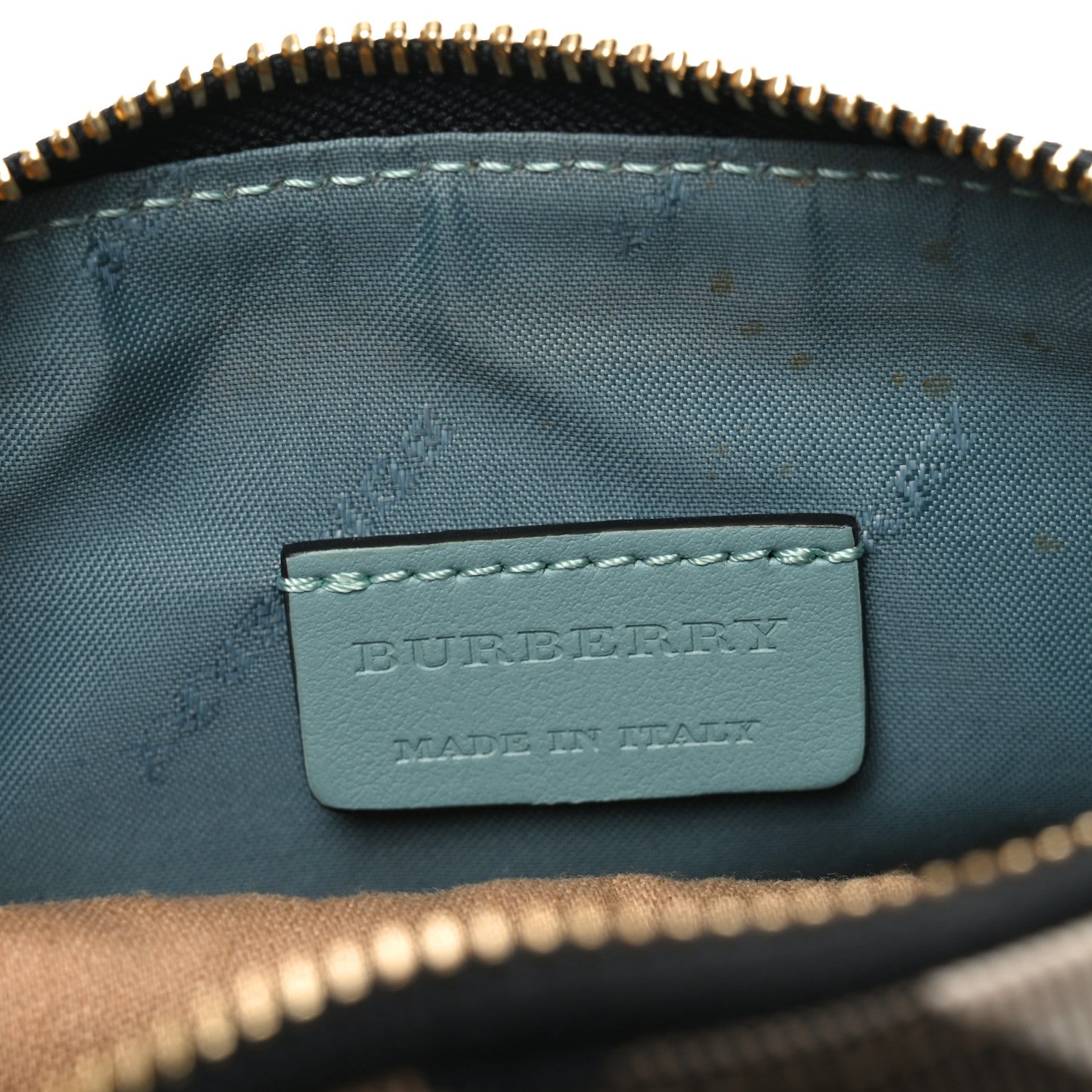 House Check Pop Elements Small Beauty Cosmetic Pouch Pale Opal