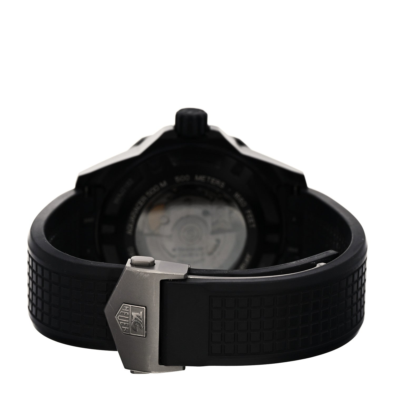 Titanium 18K Rose Gold 43mm Aquaracer 500M Automatic Watch Black WAJ2182