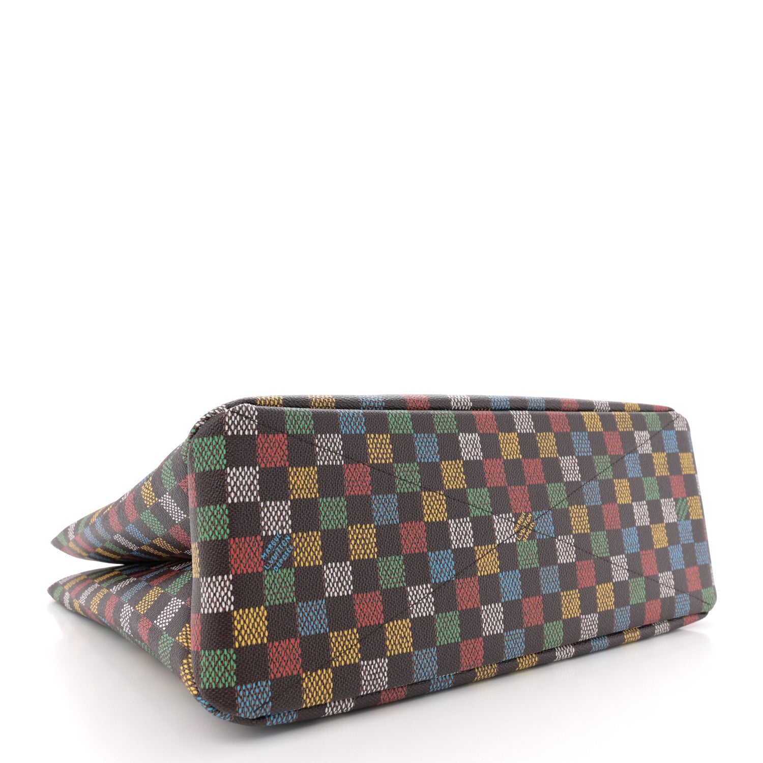 Vers Damier Ebene Shopper Bag MM Multicolor
