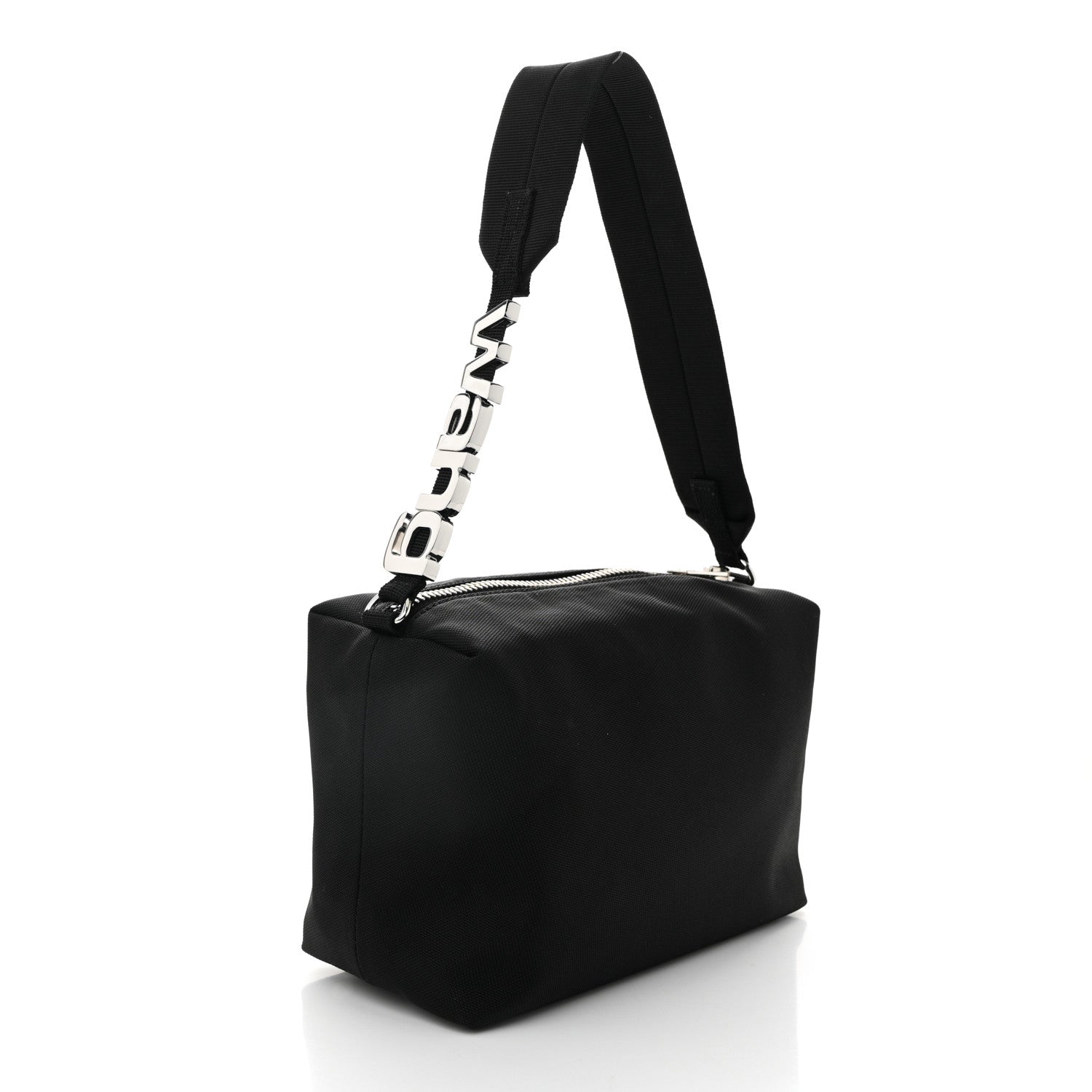 Nylon Canvas Heiress Sport Shoulder Bag Black