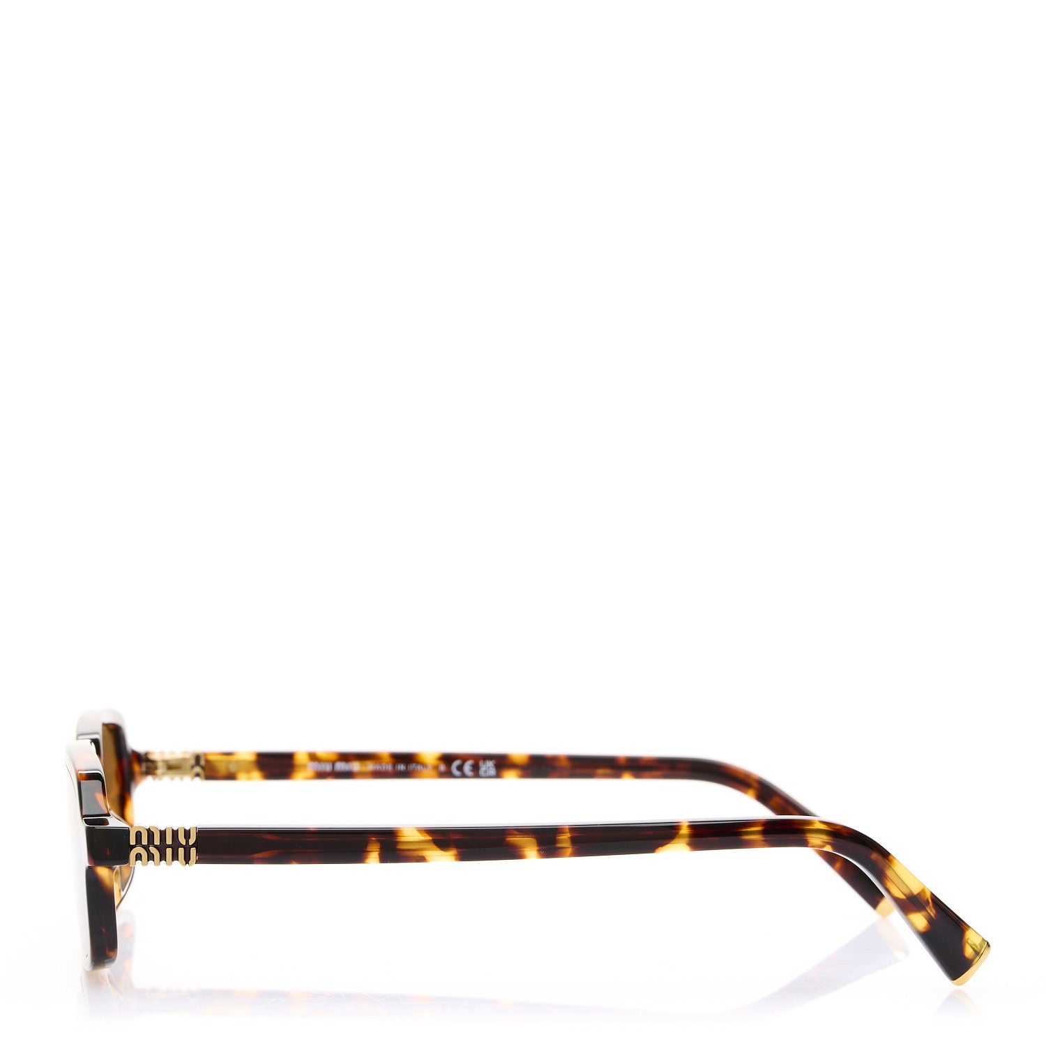 Acetate Rectangle Regard Sunglasses SMU11Z Camel Beige