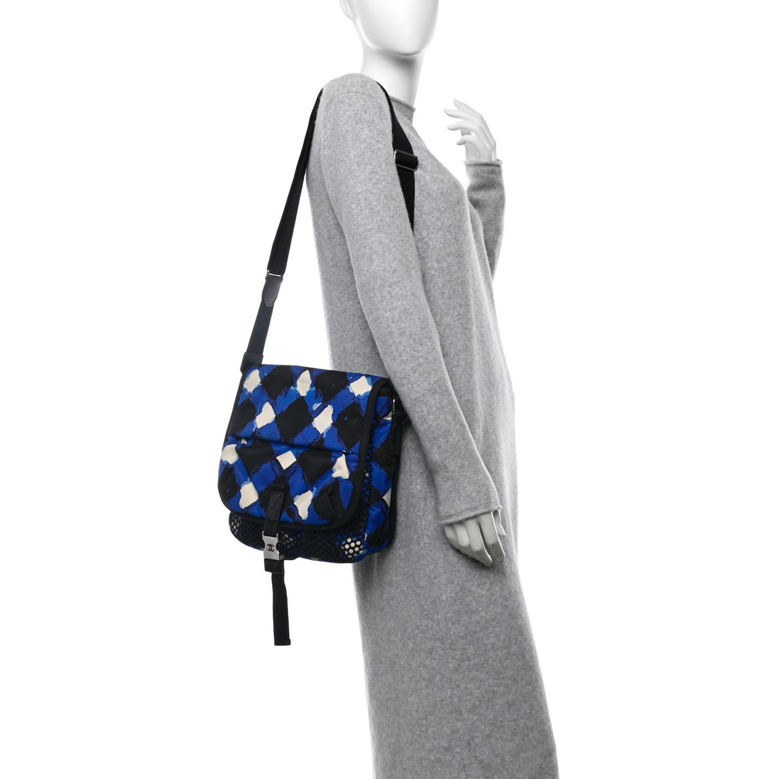 Nylon Mesh Airline Messenger Multicolor