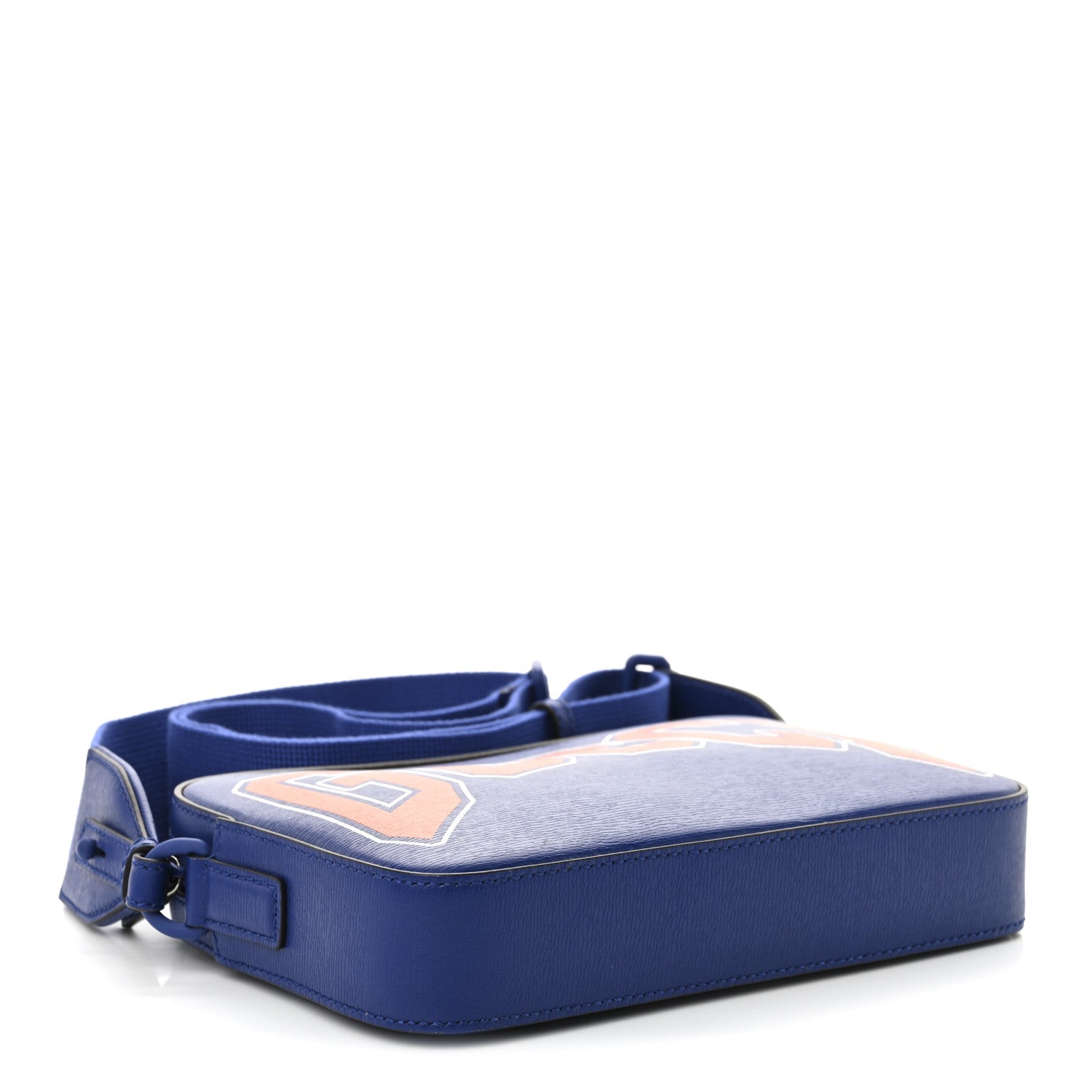 New Shanghai Calfskin Interlocking G Logo Camera Crossbody Bag Cobalt Blue Orange