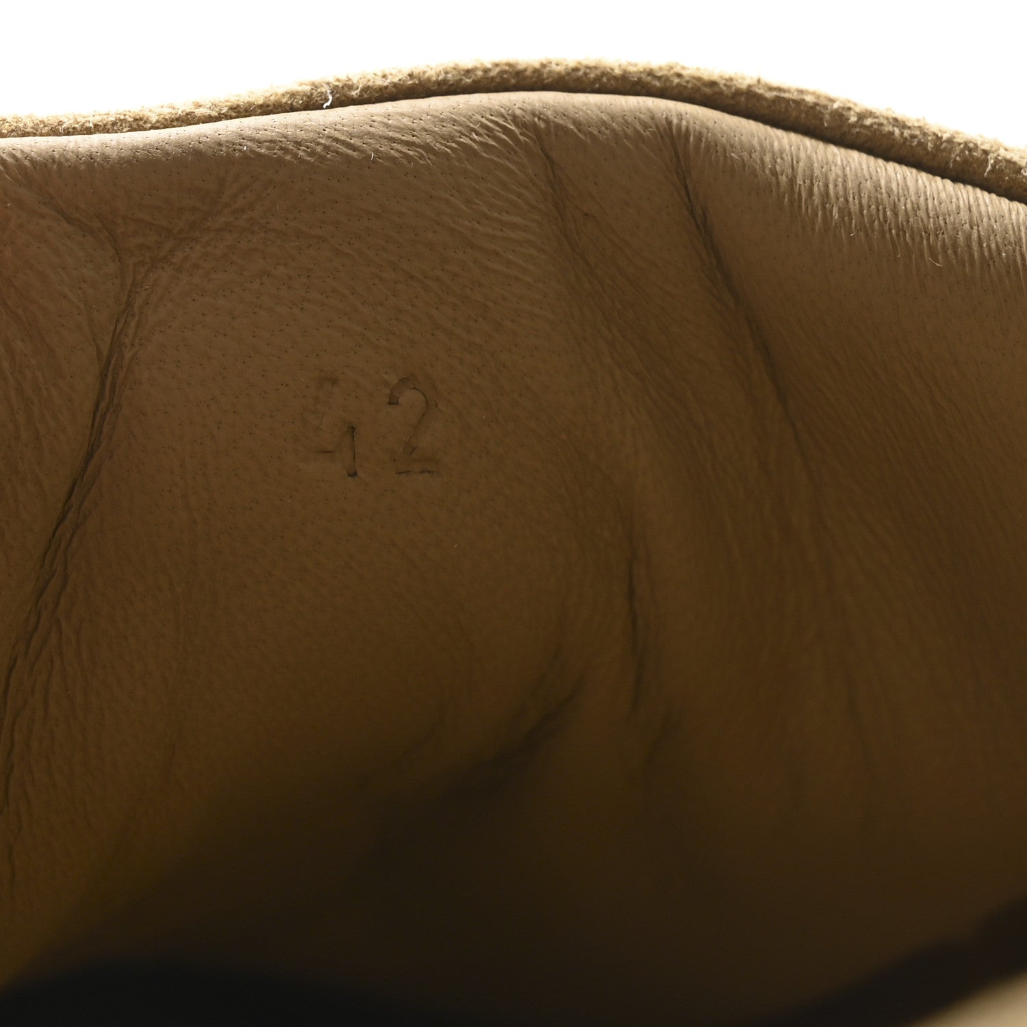 Chevre Velours Mens Day Sneakers 42 Beige Albatre