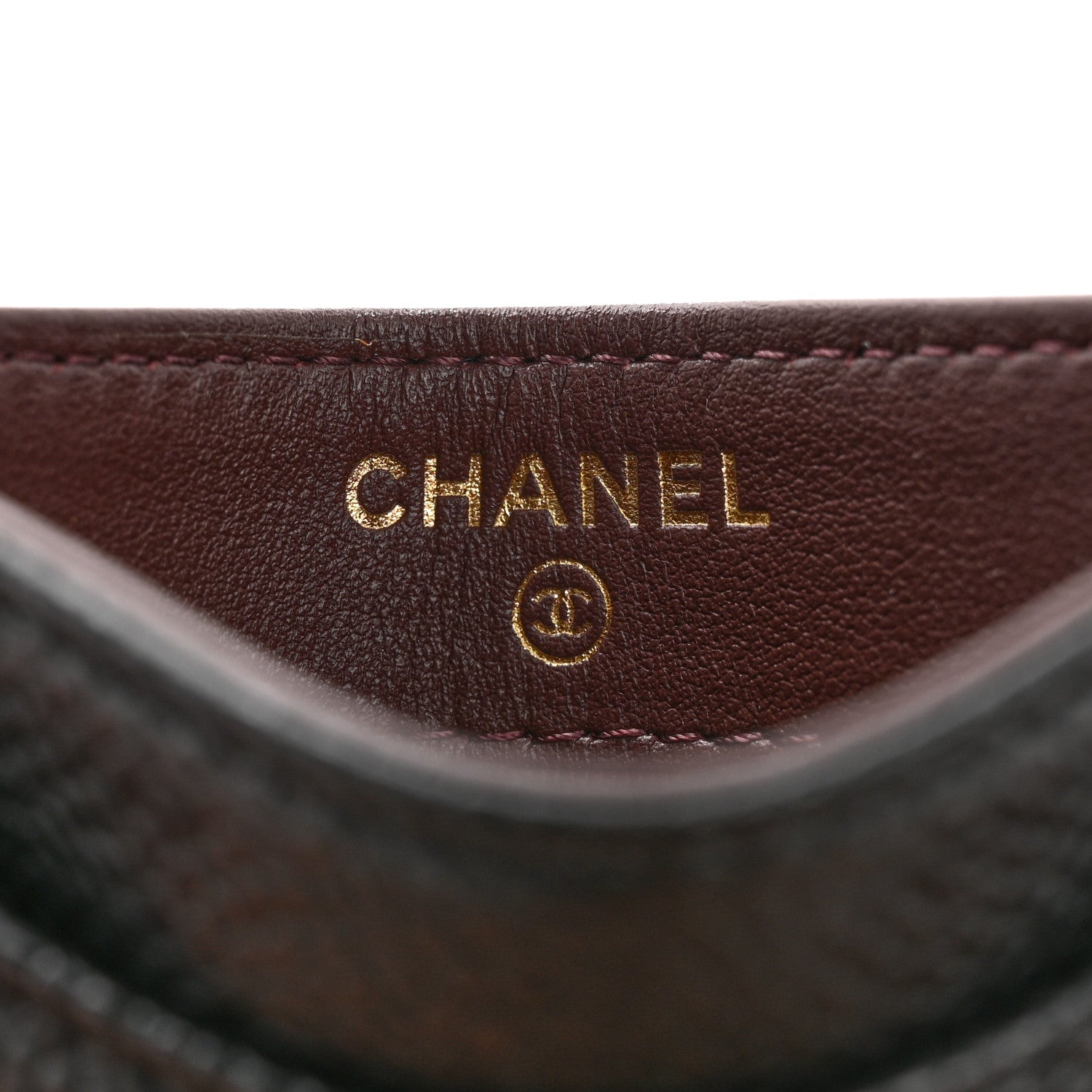 Caviar Quilted Card Holder Black