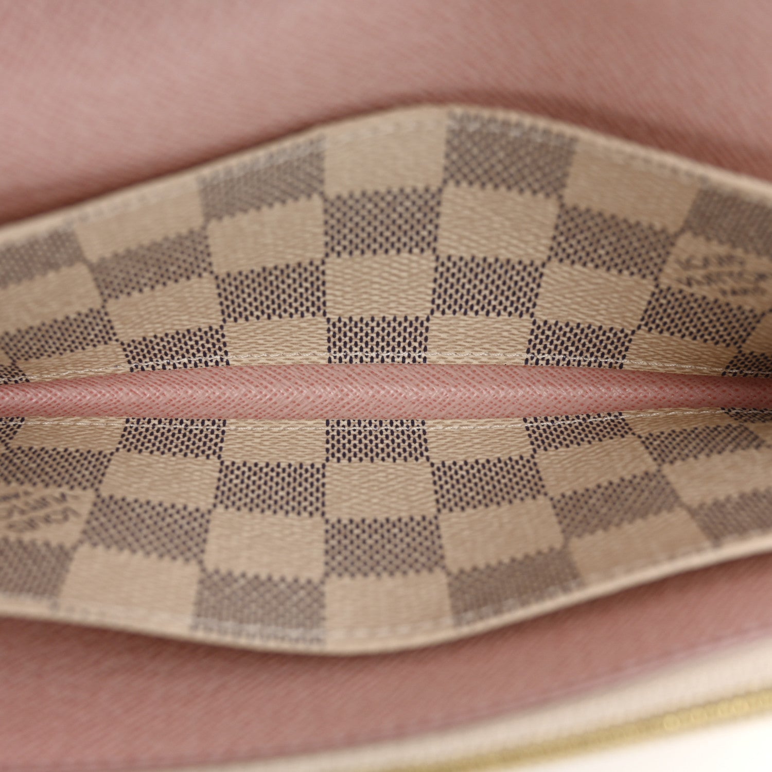 Damier Azur Emilie Wallet Rose Ballerine