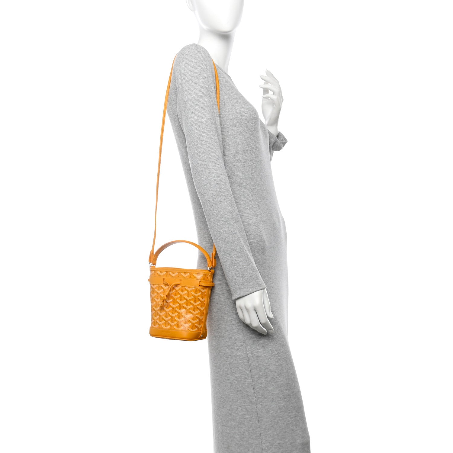 Goyardine Petit Flot Mini Bucket Bag Yellow