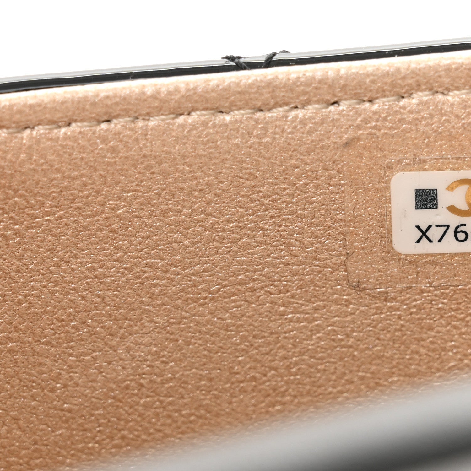 Patent Quilted Frame Clutch Flap With Chain Black