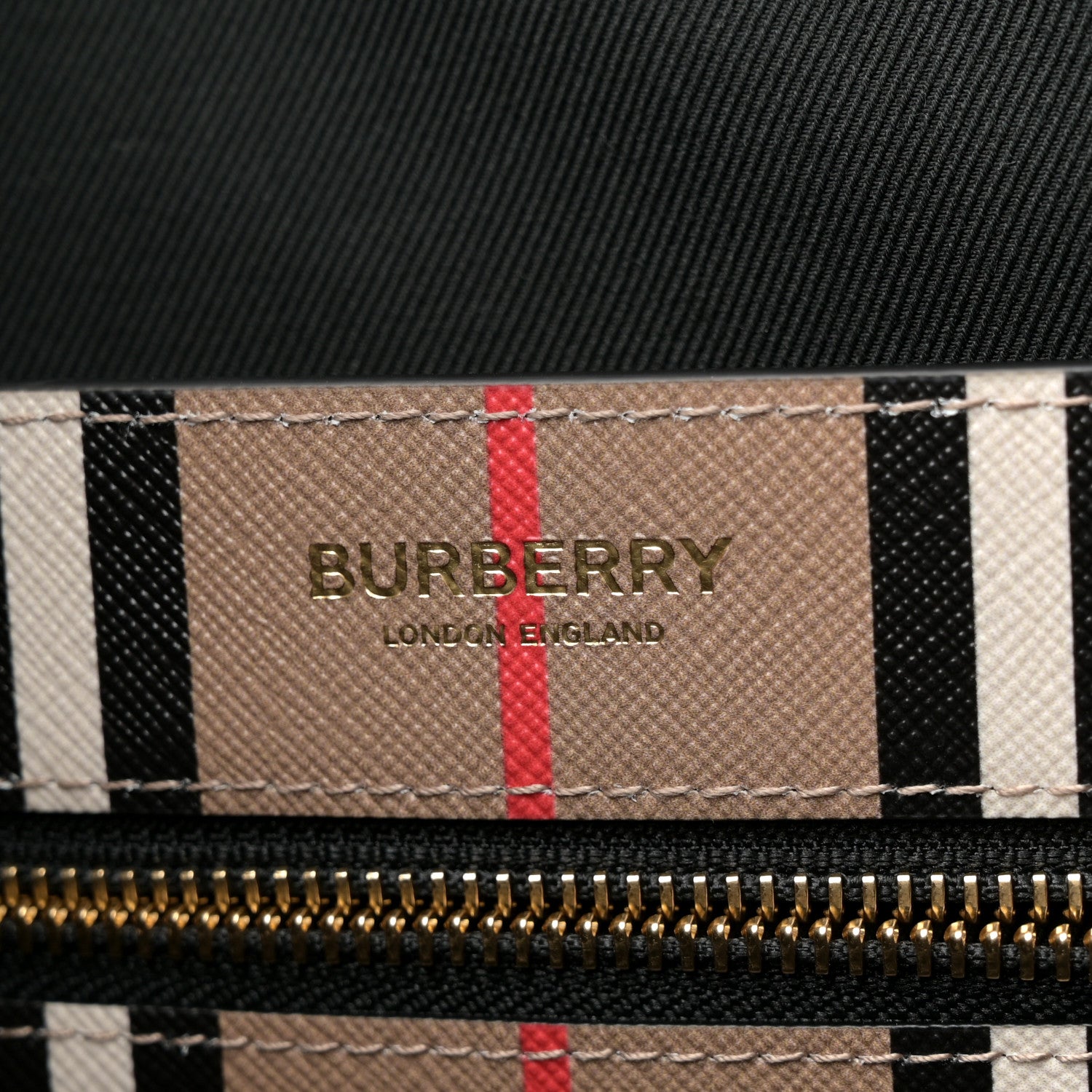 E-Canvas Stripe Book Tote Archive Beige