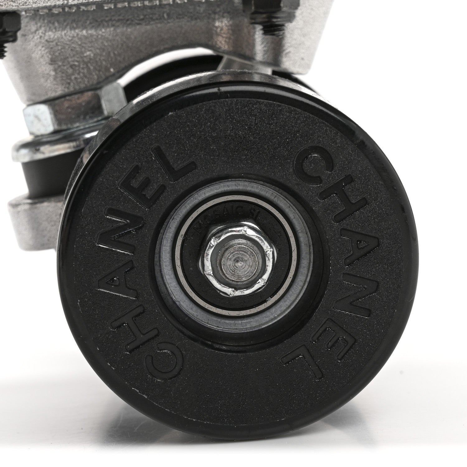 Lacquered Wood Logo Mini Cruiser Skateboard Black