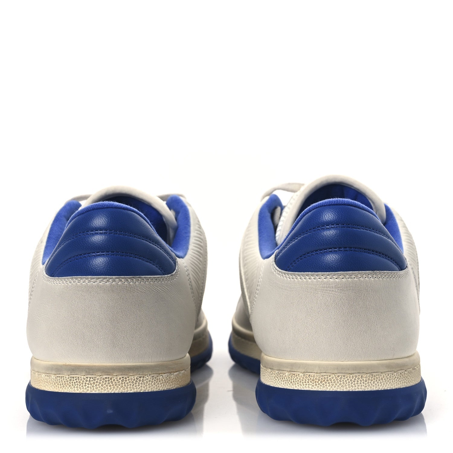 Dali Soft Calfskin Mens Mac80 Sneakers 11.5 Off White Blue