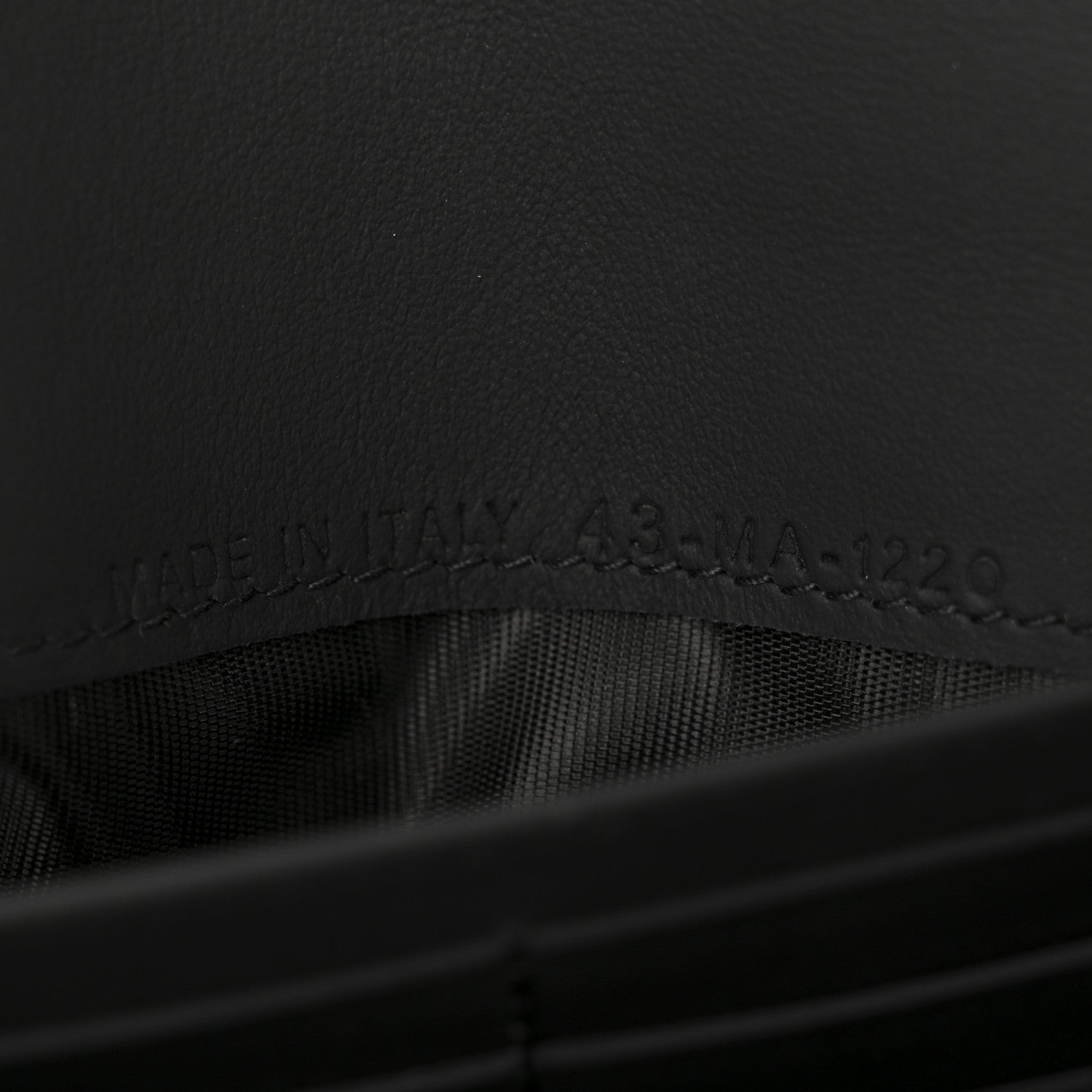 Ultra Matte Calfskin Saddle Chain Wallet Pouch Black