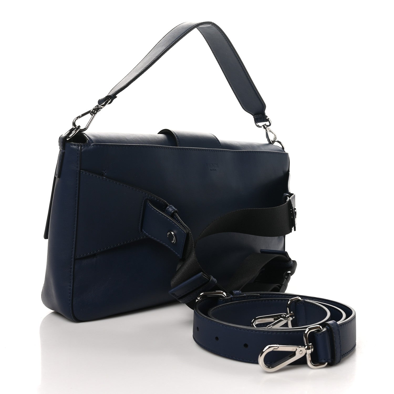 Vitello Grace FF Gradient Embossed Large Baguette Blueberry