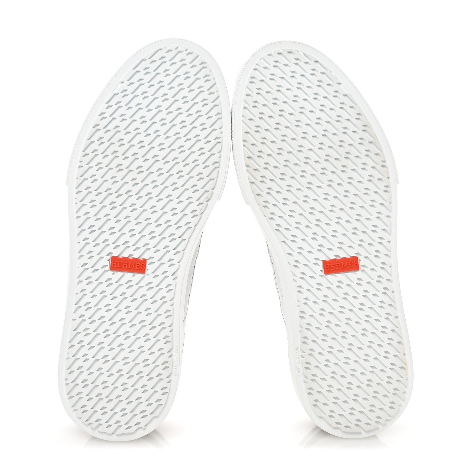 Calfskin Mens Deep Sneakers 39.5 White Naturel