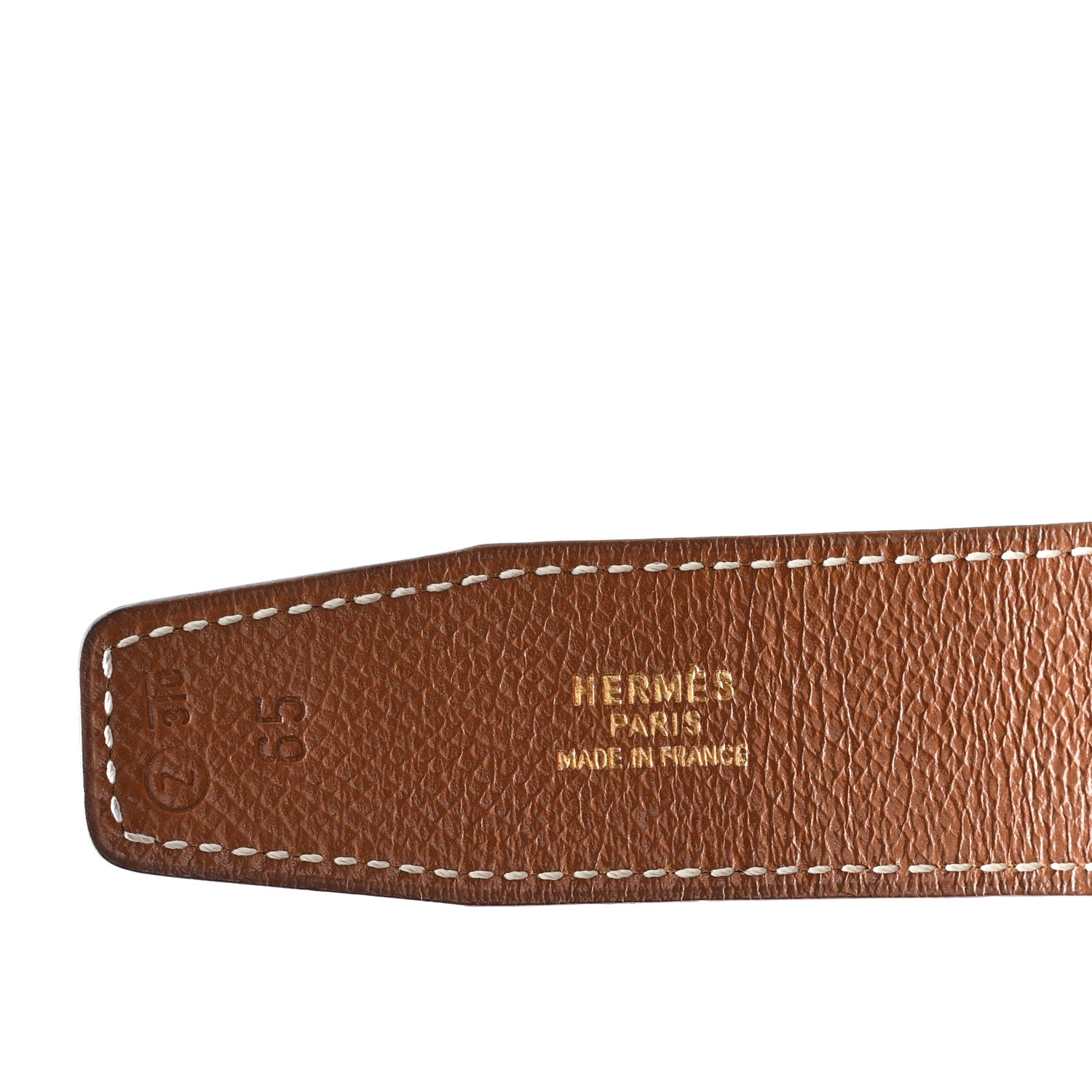 Box Courchevel 32mm H Belt 65 Black Gold