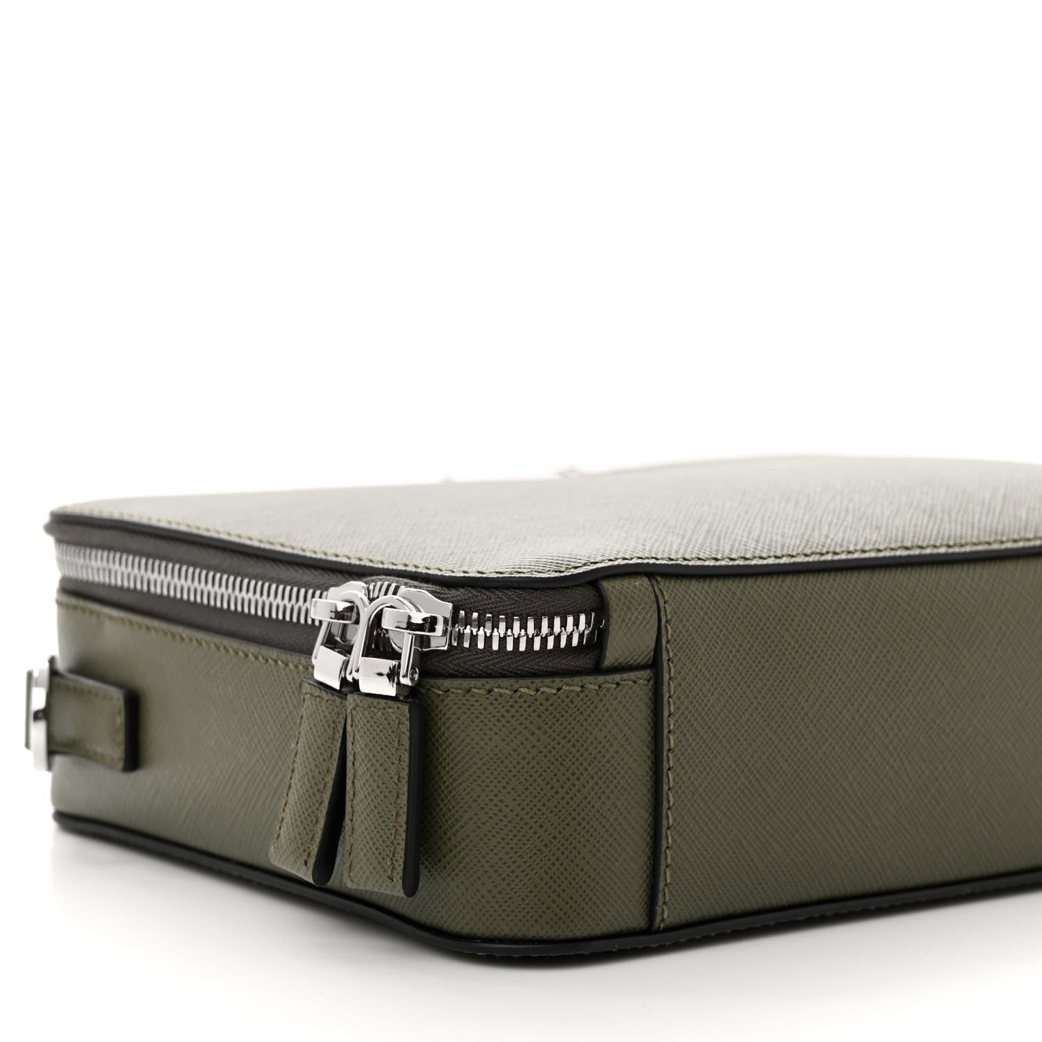 Saffiano Travel Medium Brique Crossbody Bag Loden