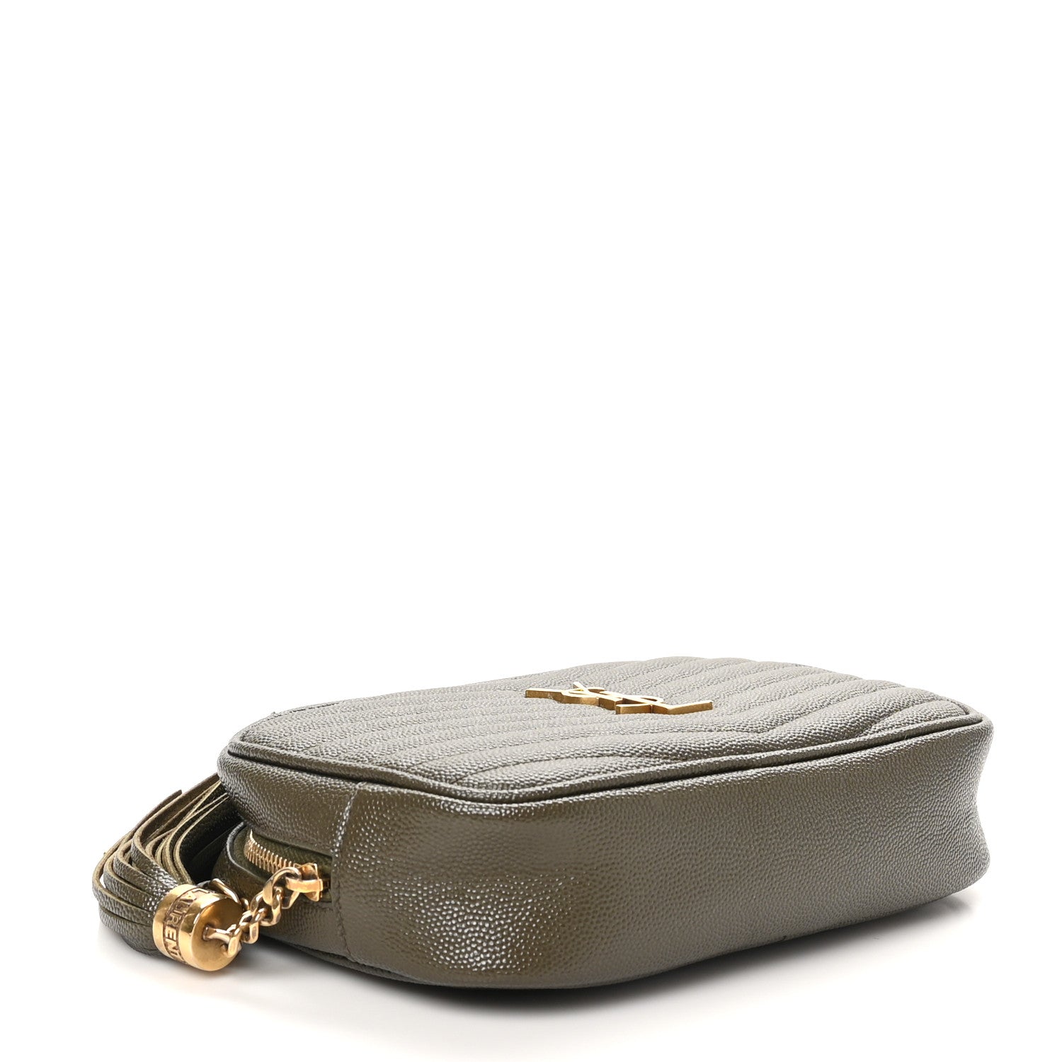 Grain De Poudre Matelasse Monogram Mini Lou Camera Bag Dark Latte