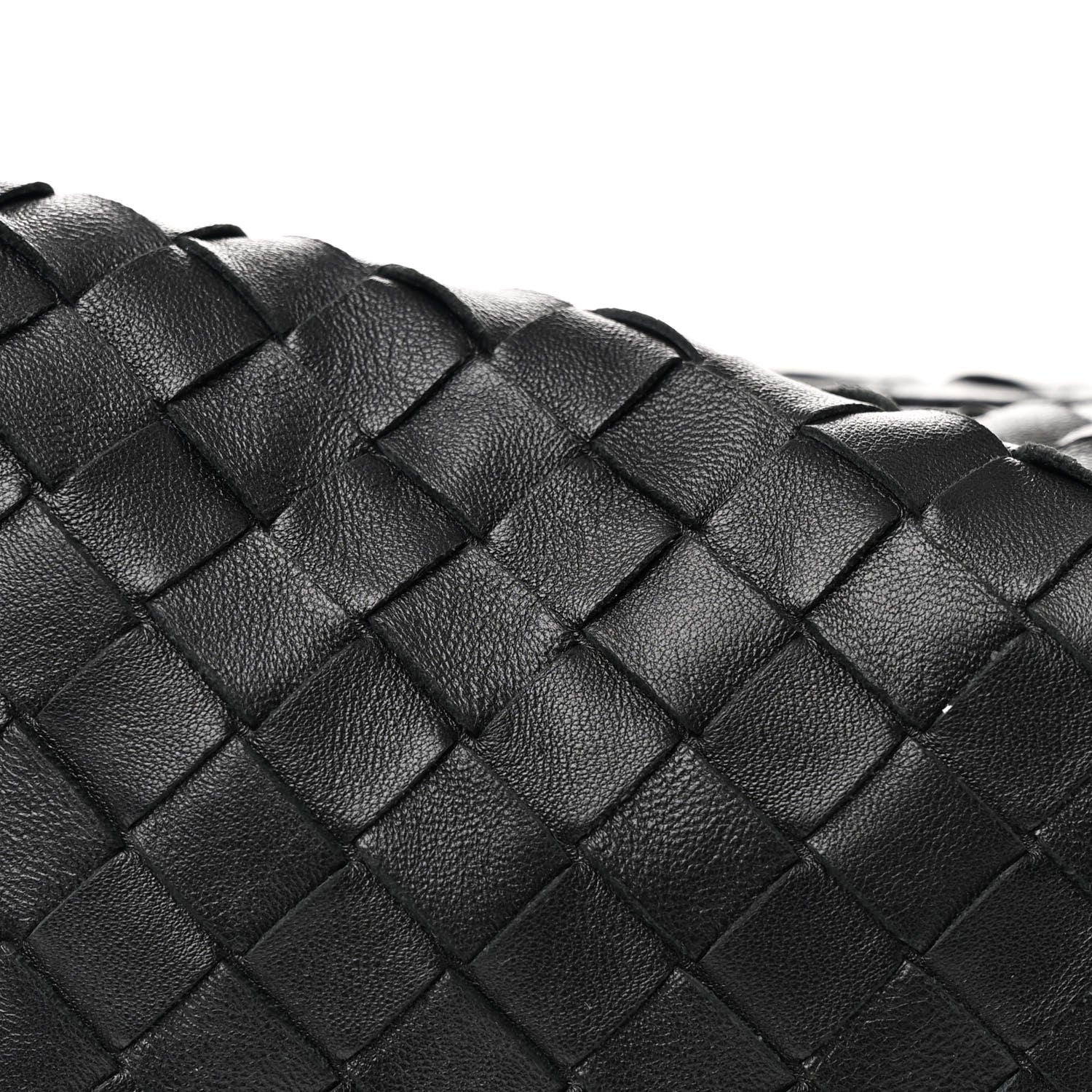 Nappa Intrecciato Teen Jodie Hobo Black