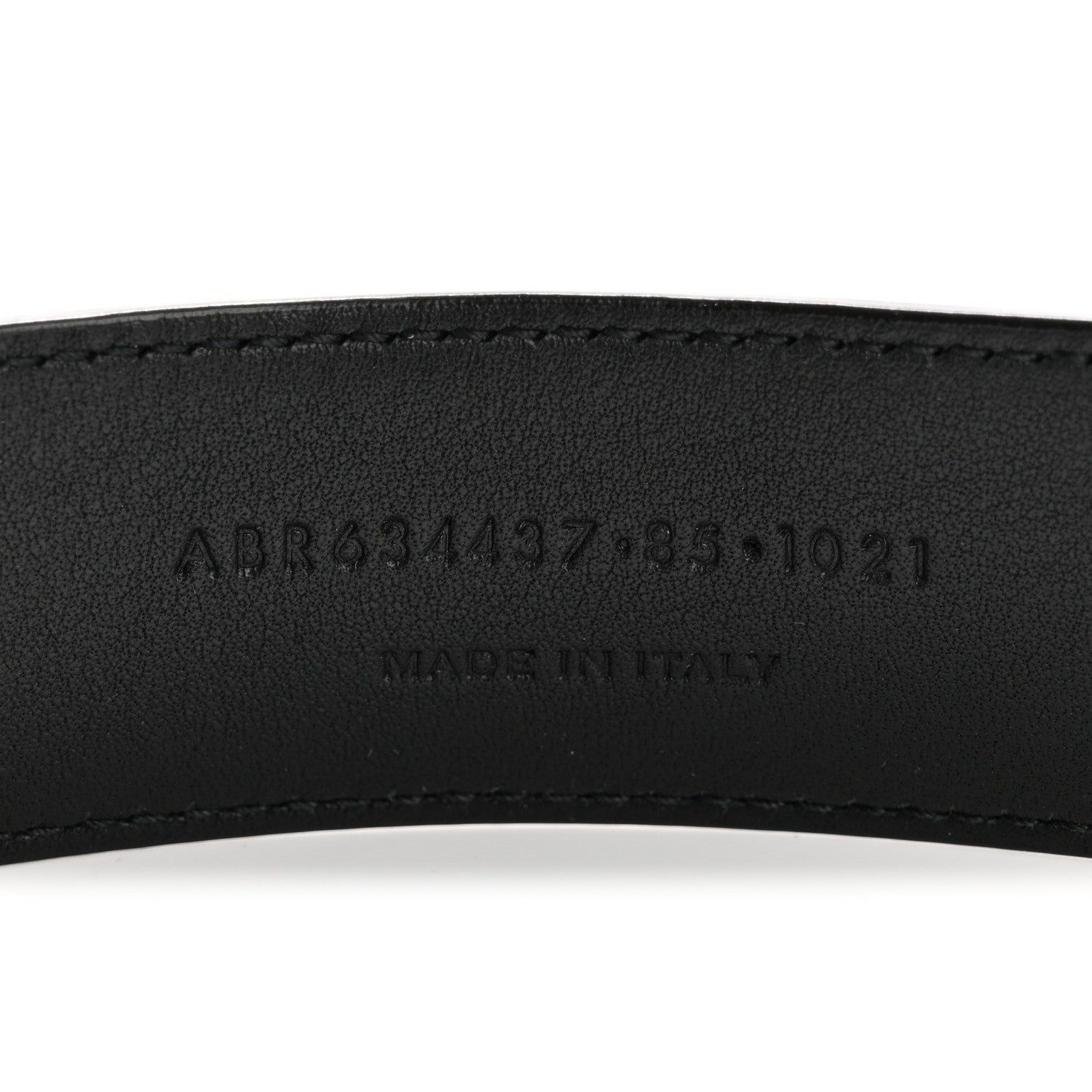 Smooth Calfskin Monogram Square Buckle Belt 85 34 Black