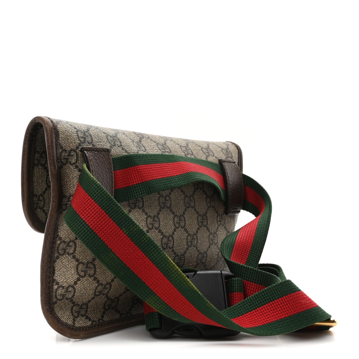 GG Supreme Monogram Neo Vintage Web Belt Bag Brown