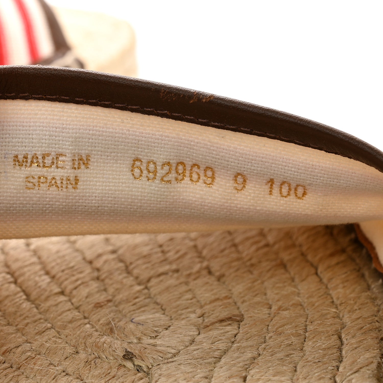 Canvas Miro Soft Calfskin Striped Mens Espadrille Flat Slide Sandals 9 Greggio Brown Sugar