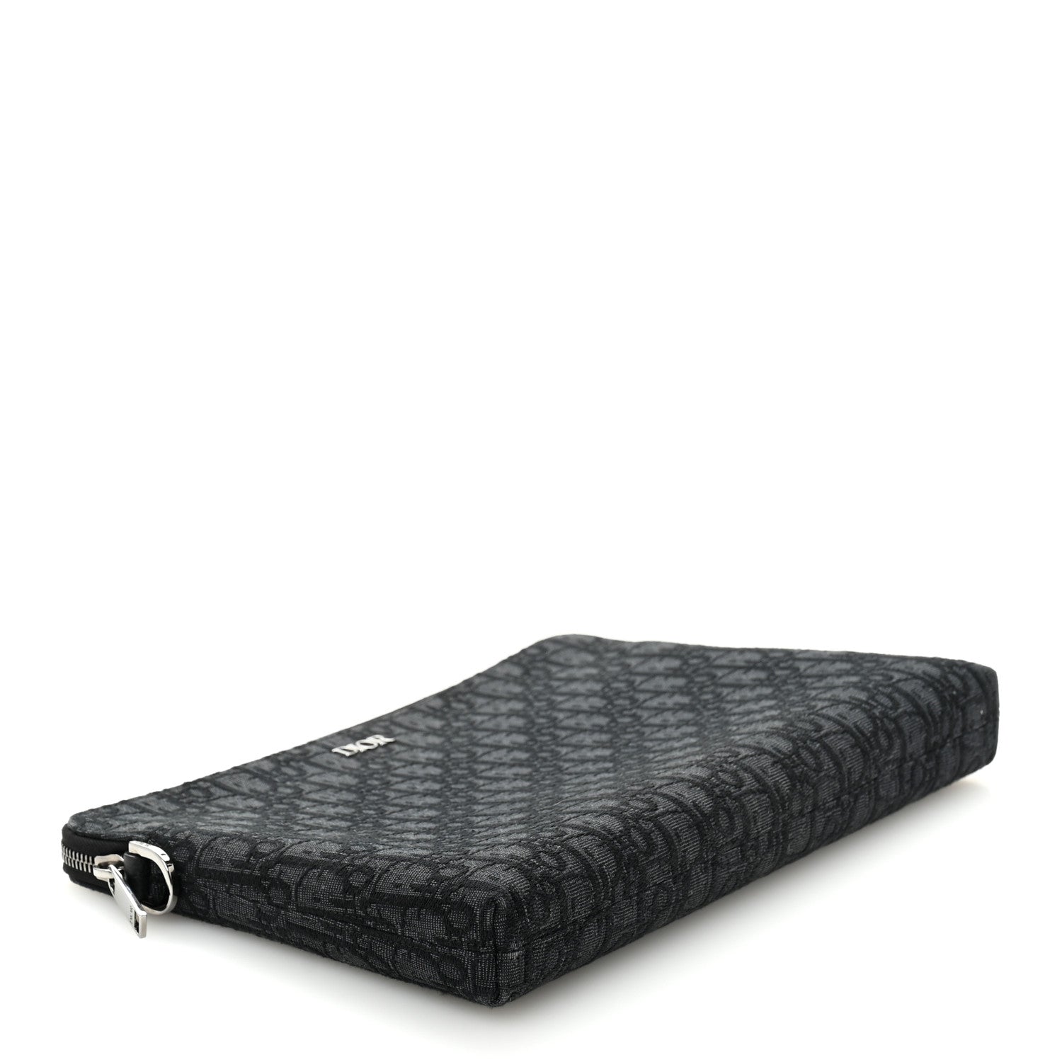 Oblique A4 Zipped Pouch Black