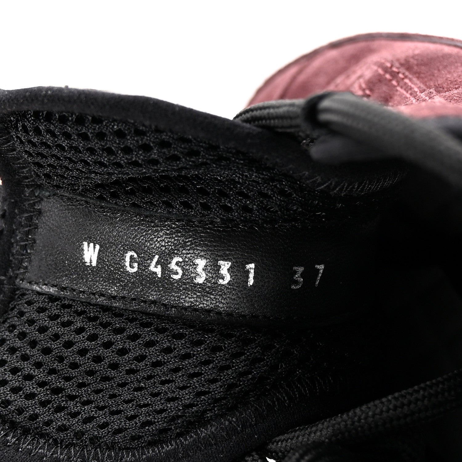 Suede Calfskin Nylon Grosgrain CC Sneakers 37 Dark Purple