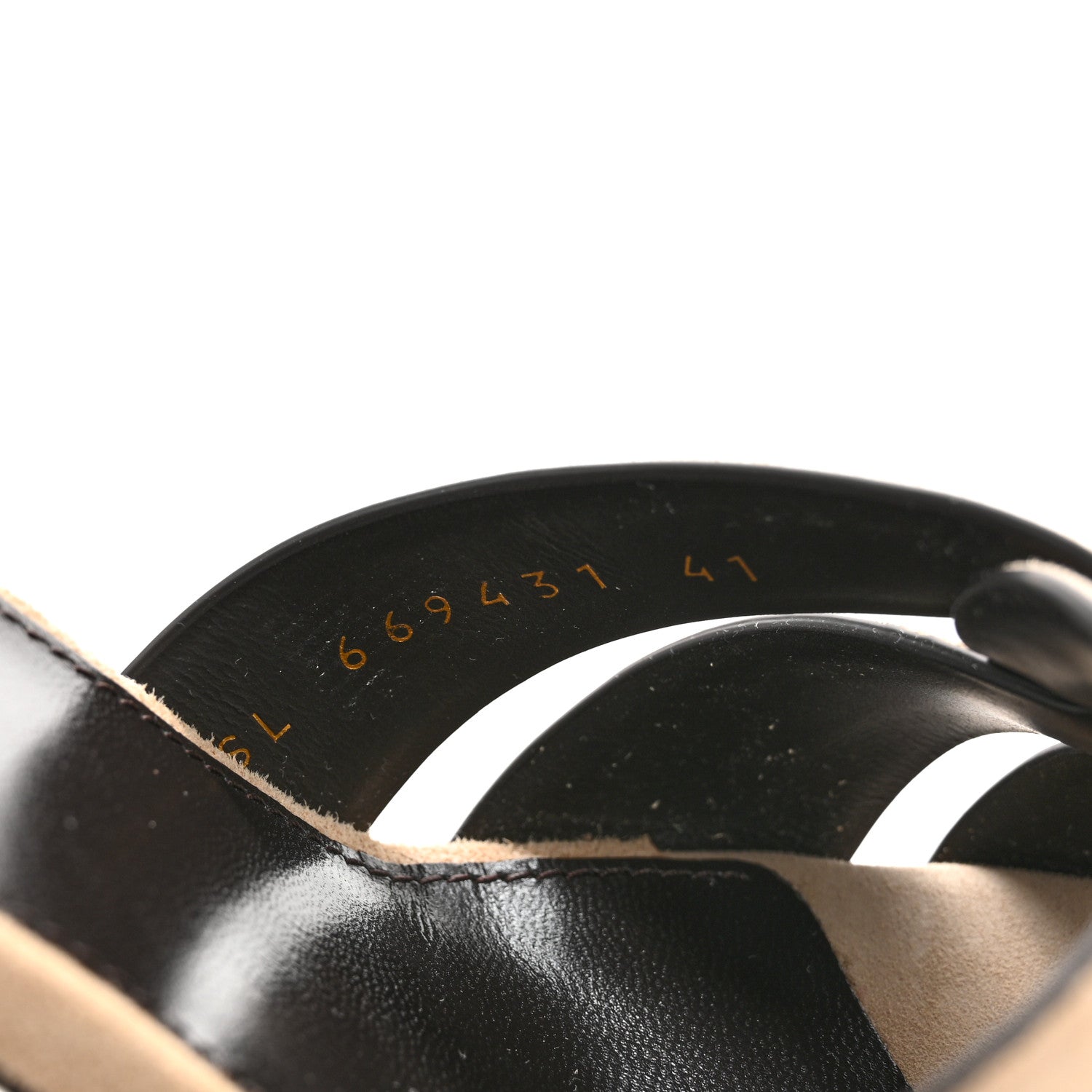 Suede Tribute 85 Slide Sandals 41 Sand