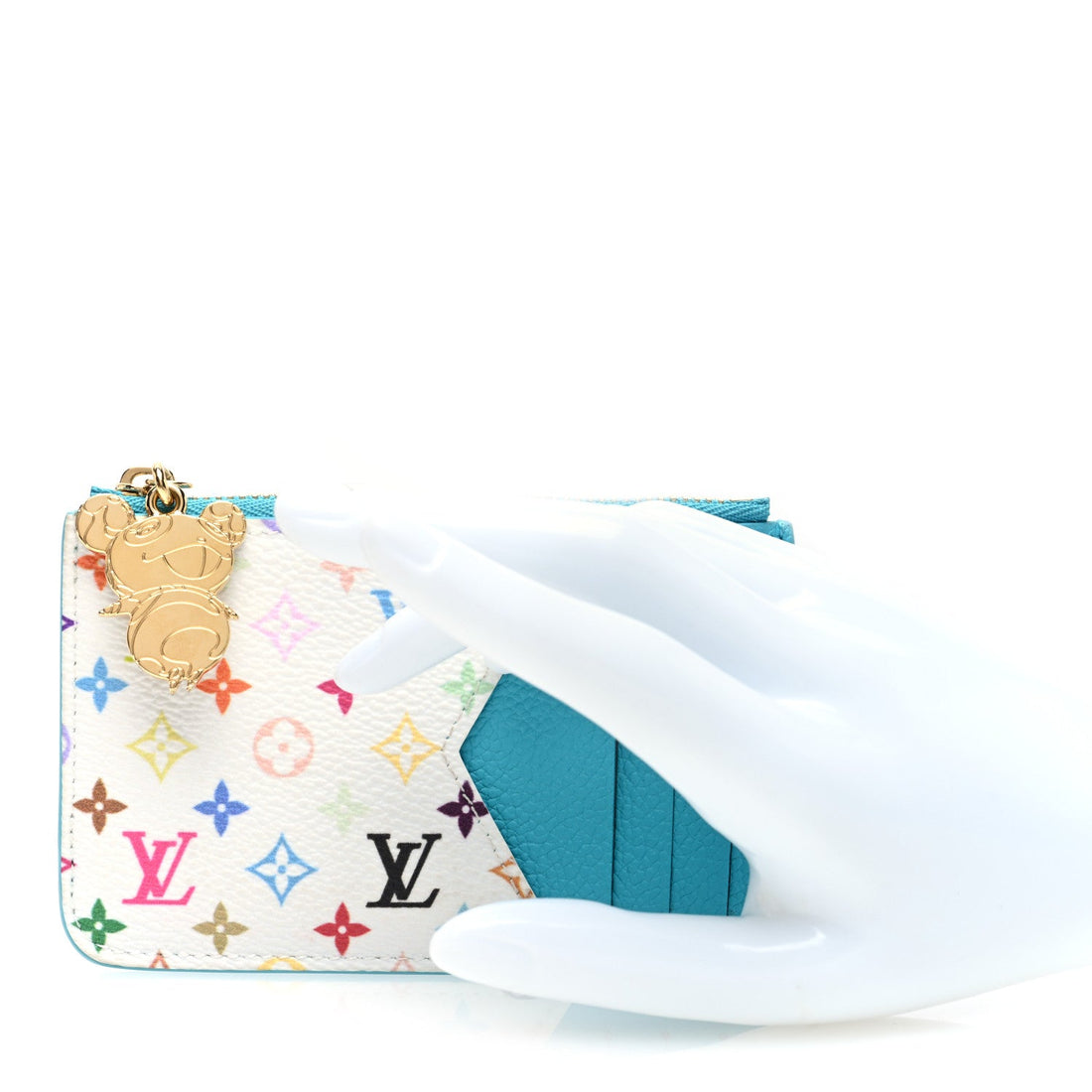 LV X TM Monogram Romy Card Holder Kabira Blue