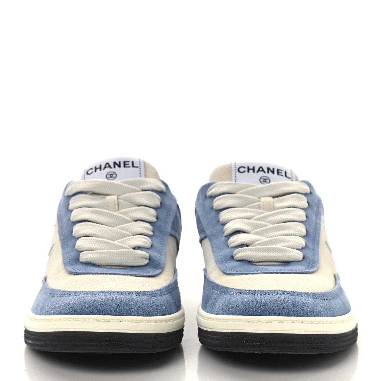 Suede Kidskin Womens CC Sneakers 39 White Blue