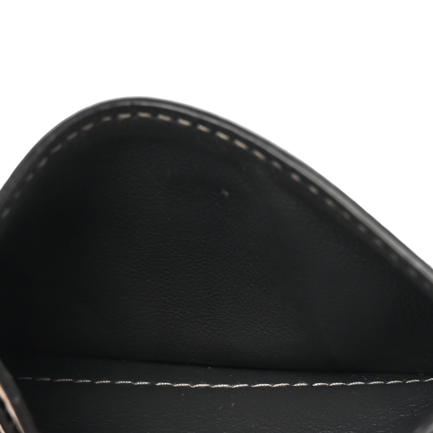 Monogram Macassar Double Card Holder Indigo Blue